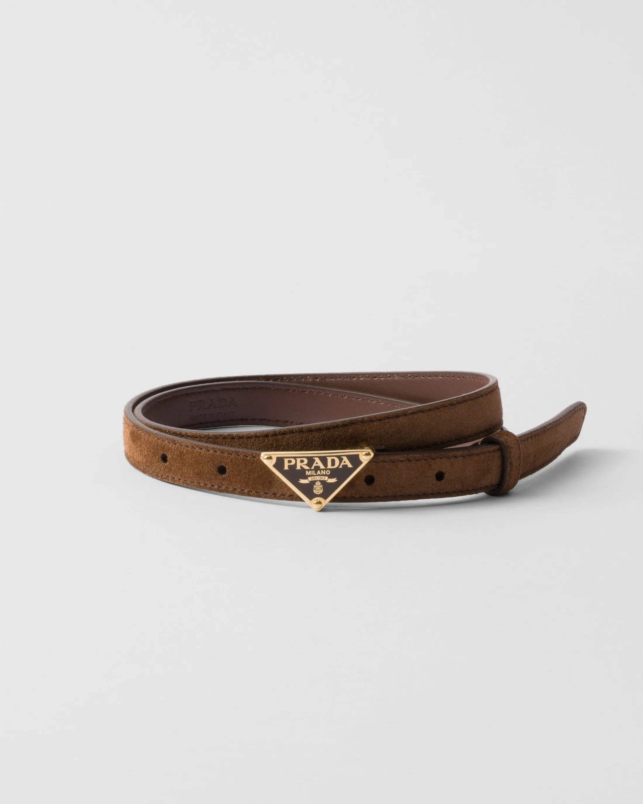 Prada Suede belt Cocoabrown Best