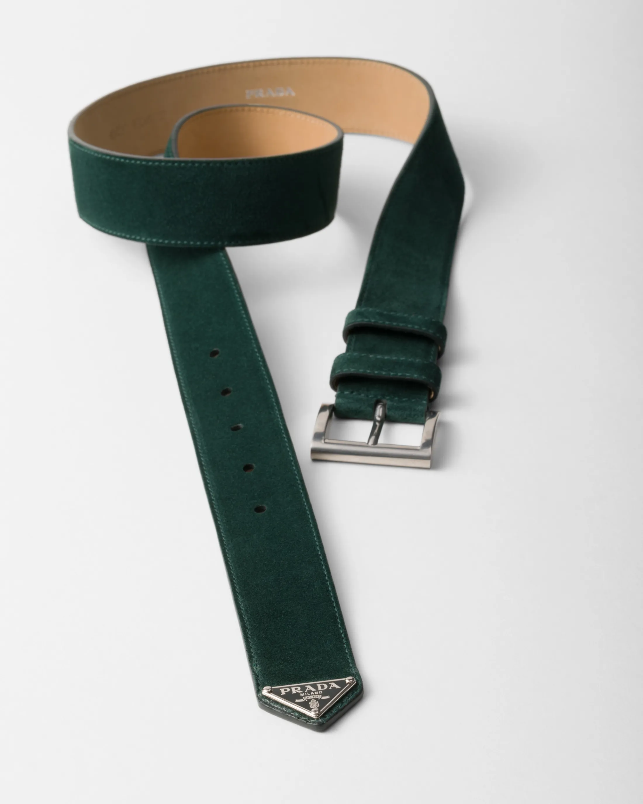 Prada Suede belt Bottlegreen Best