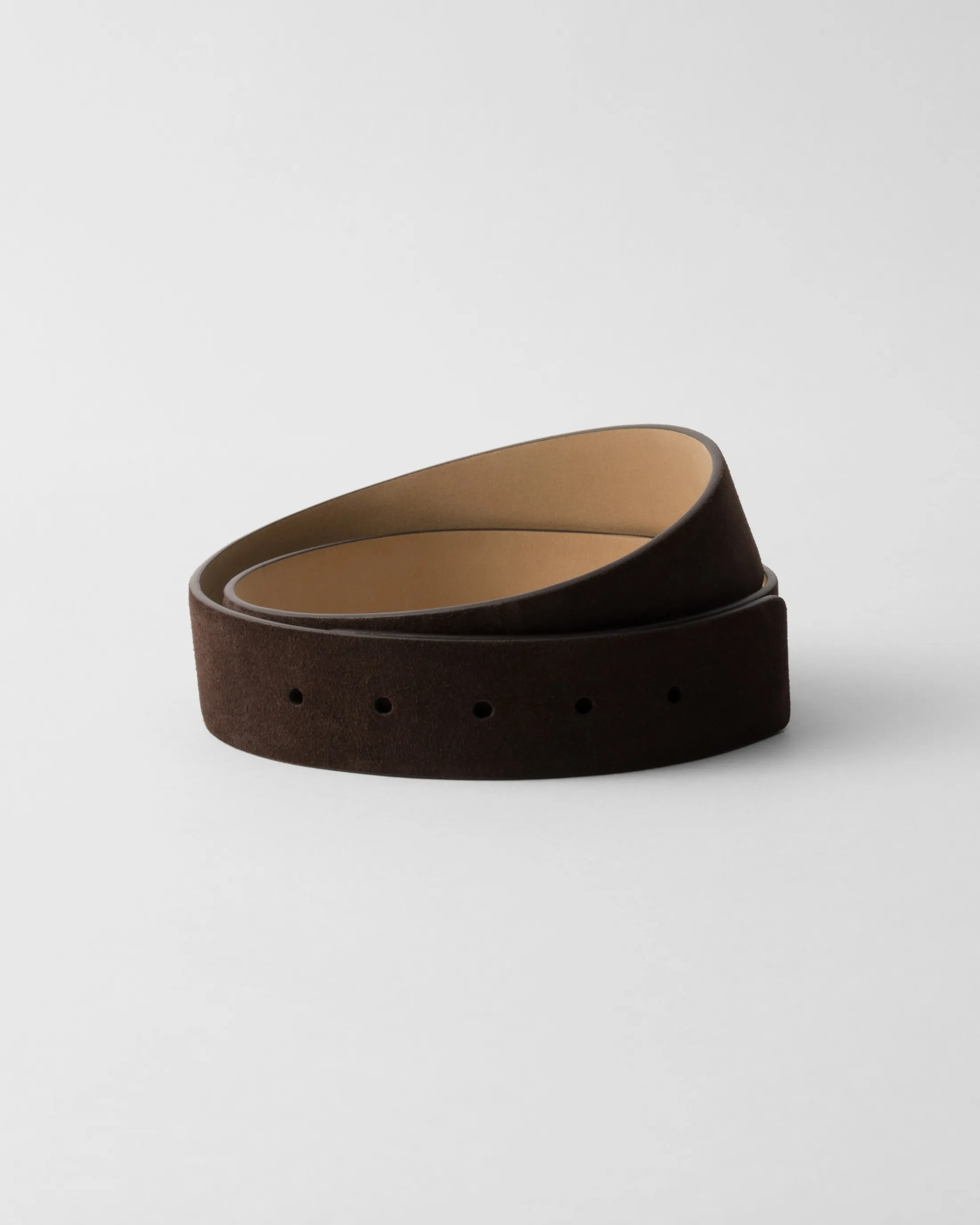 Prada Suede belt strap Darkbrown Clearance