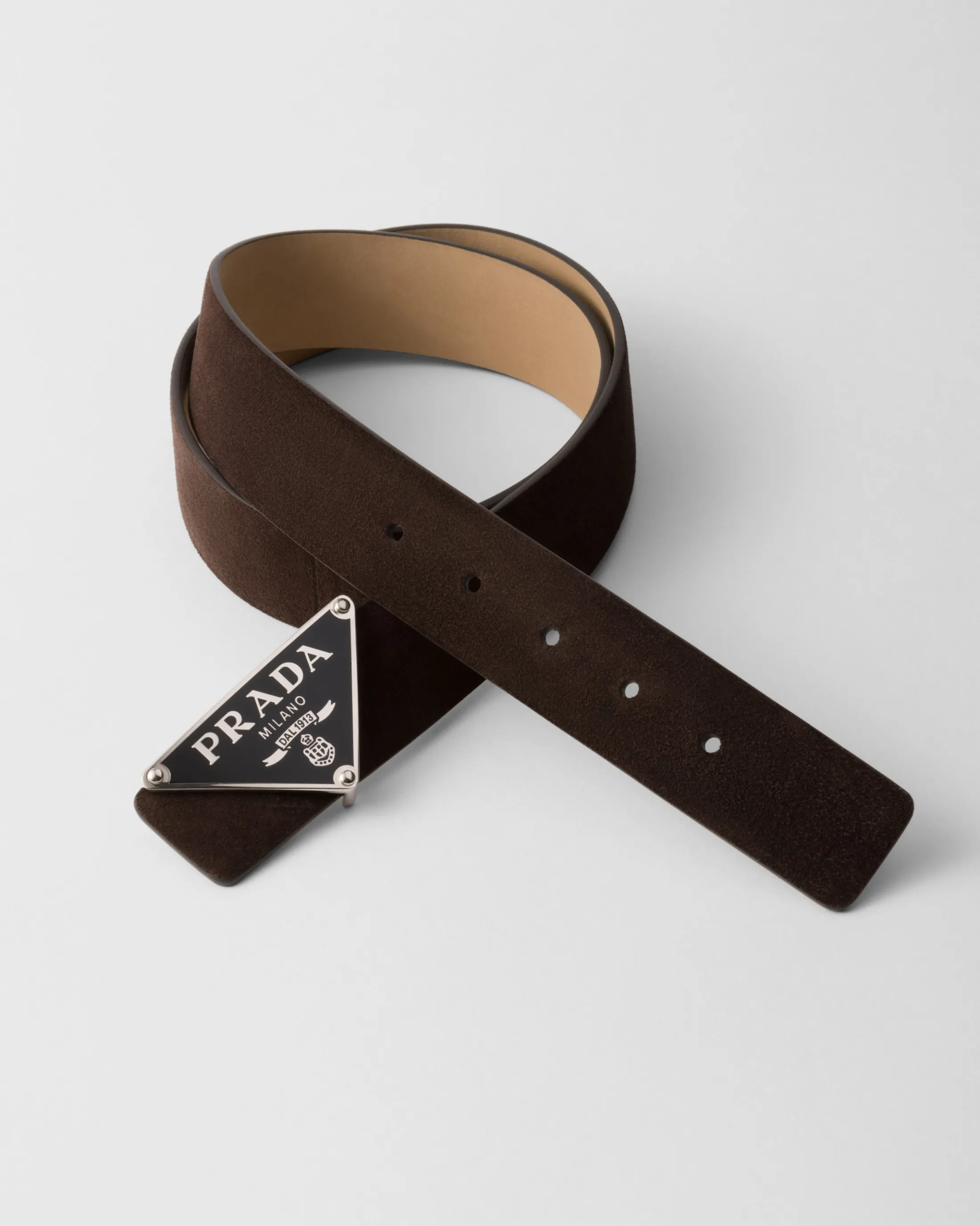 Prada Suede belt strap Darkbrown Clearance