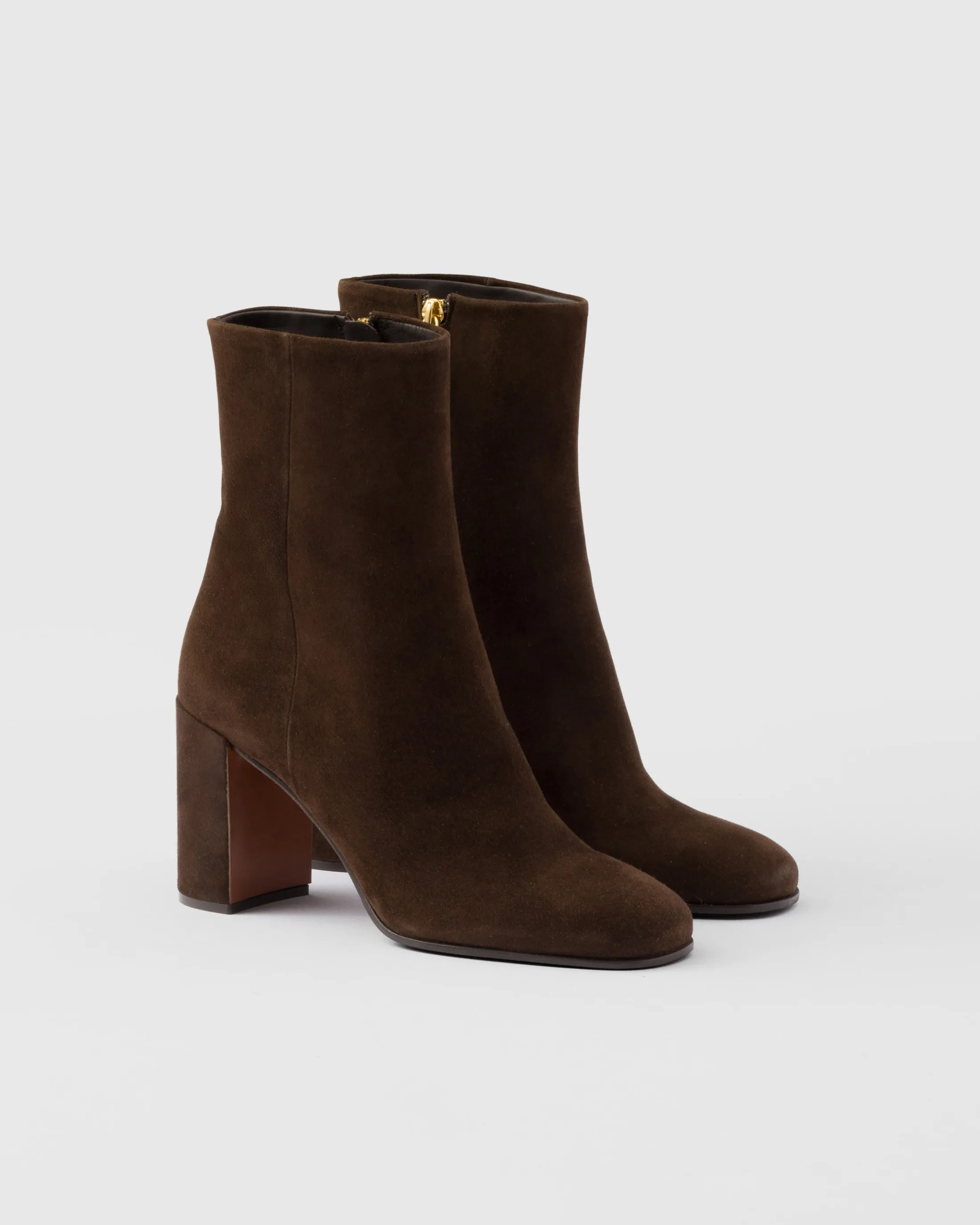 Prada Suede booties Darkbrown Store