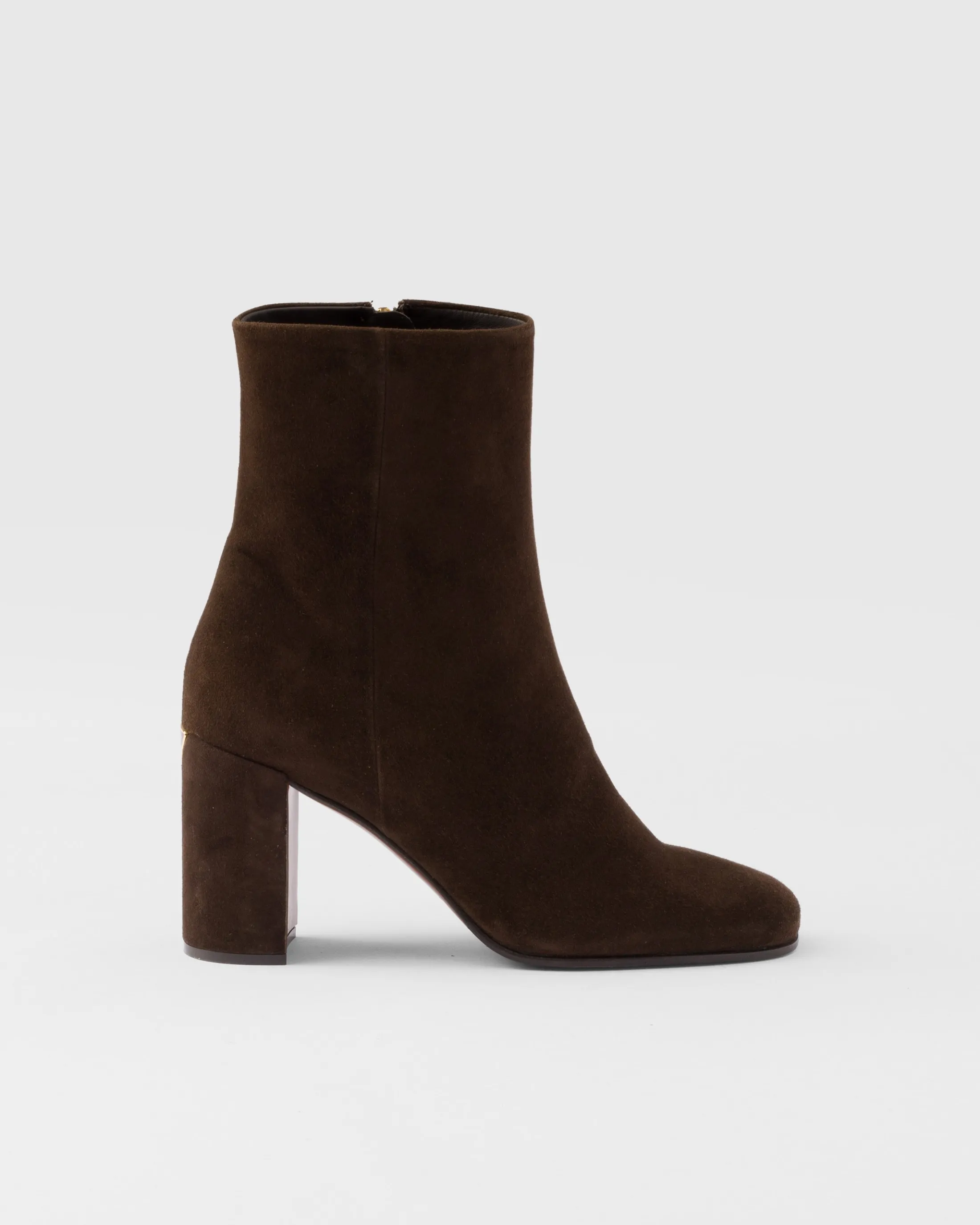 Prada Suede booties Darkbrown Store