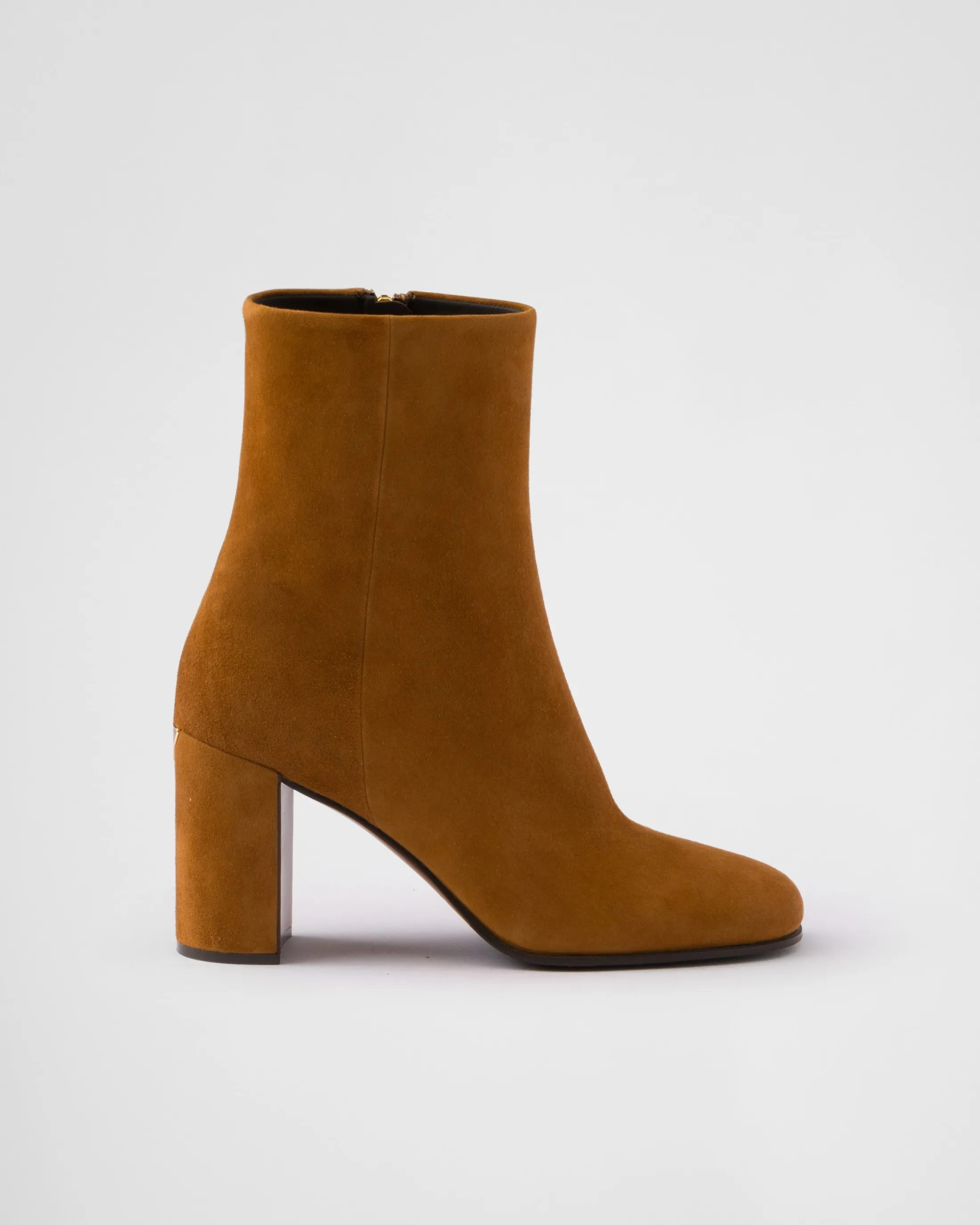 Prada Suede booties Cognac Cheap