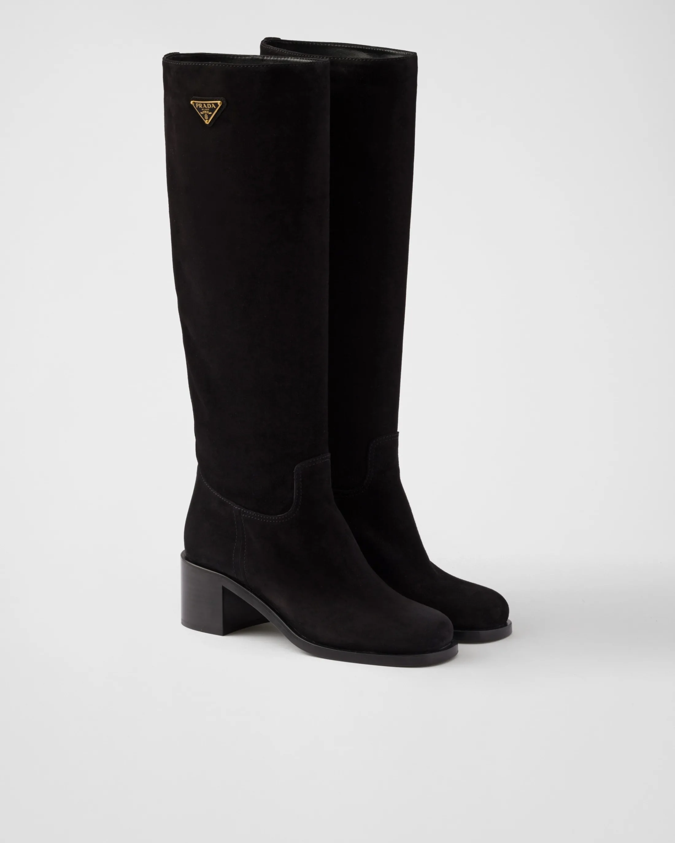 Prada Suede boots Black Outlet