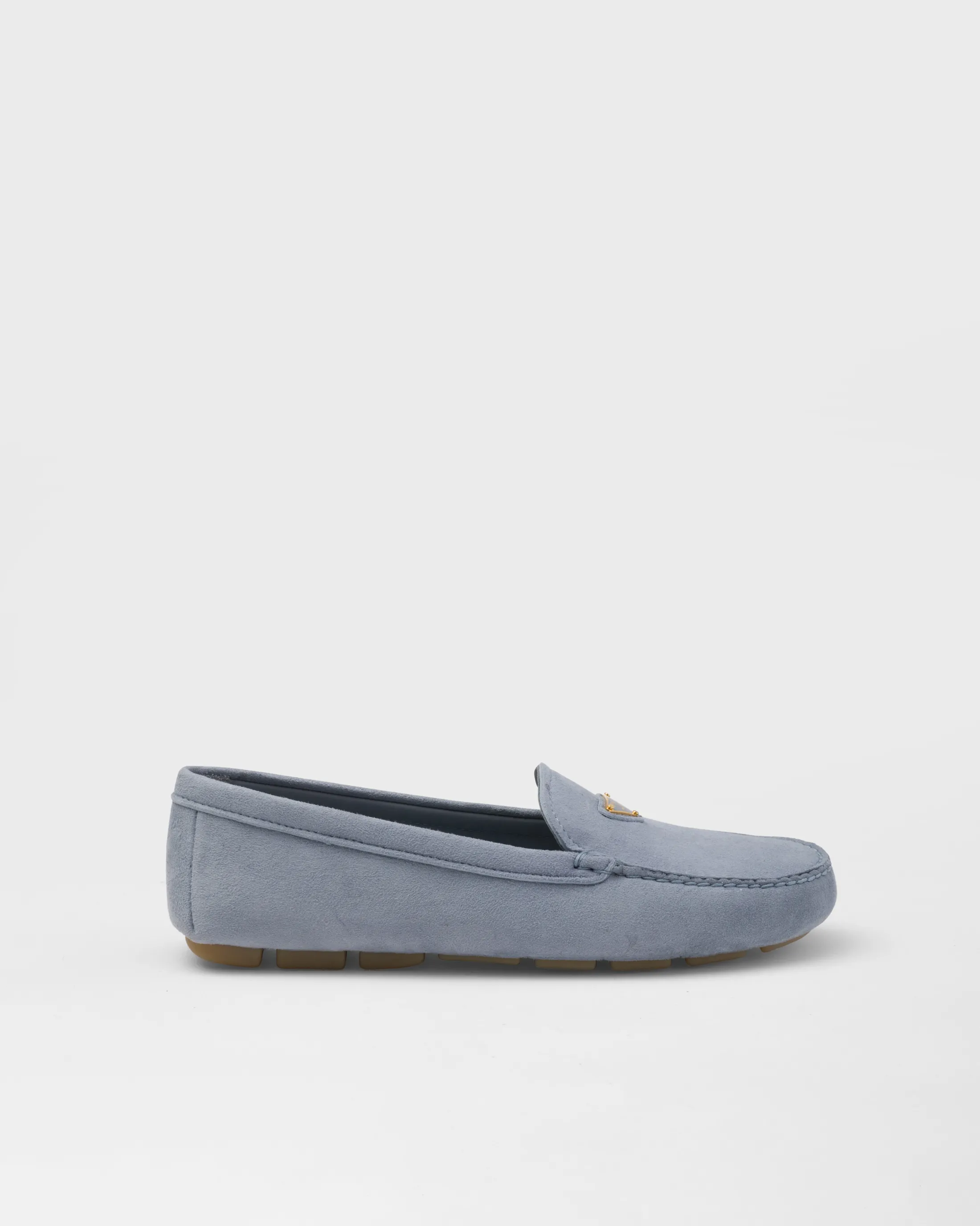 Prada Suede driving loafers Astralblue Sale