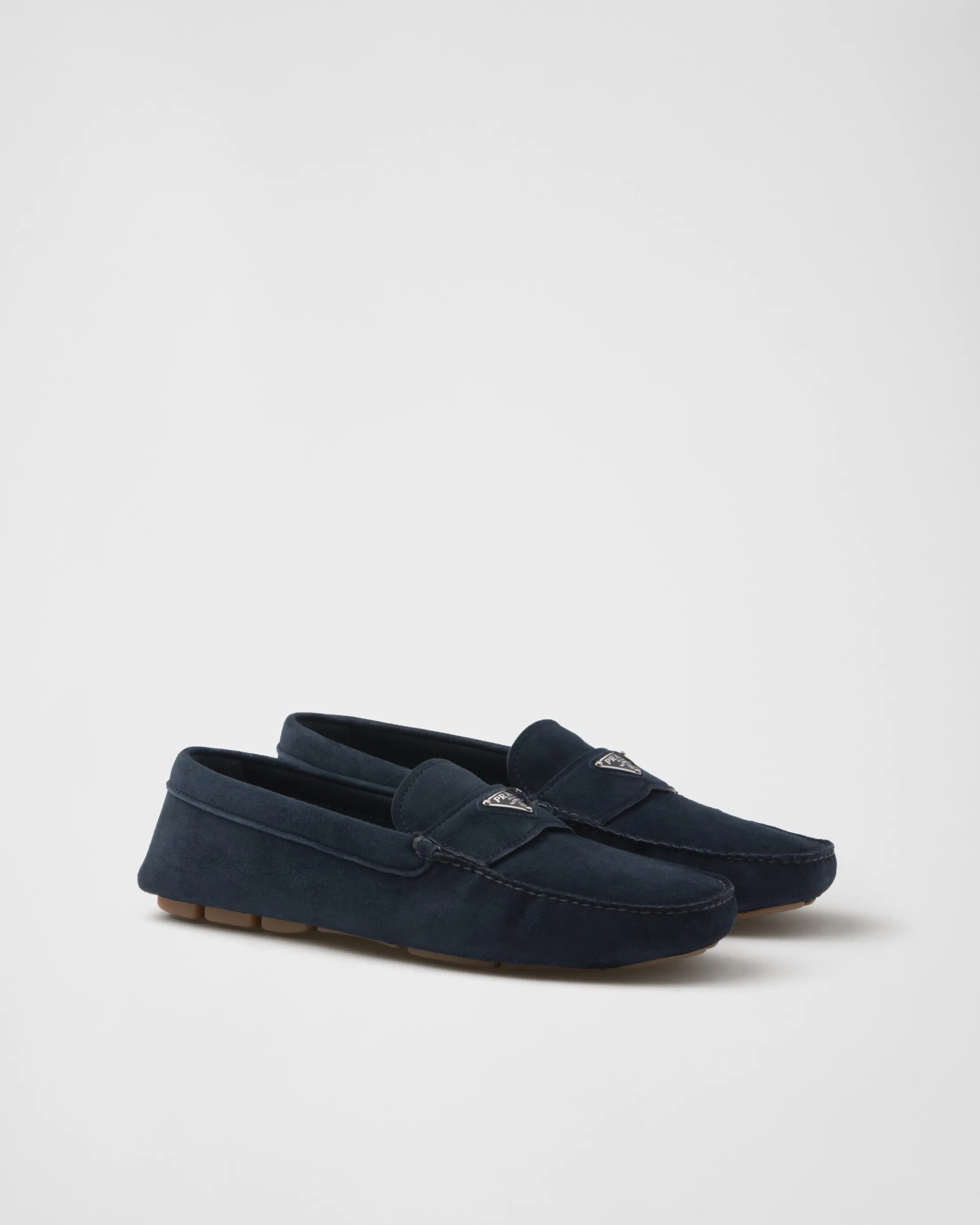 Prada Suede driving shoes Navy Sale