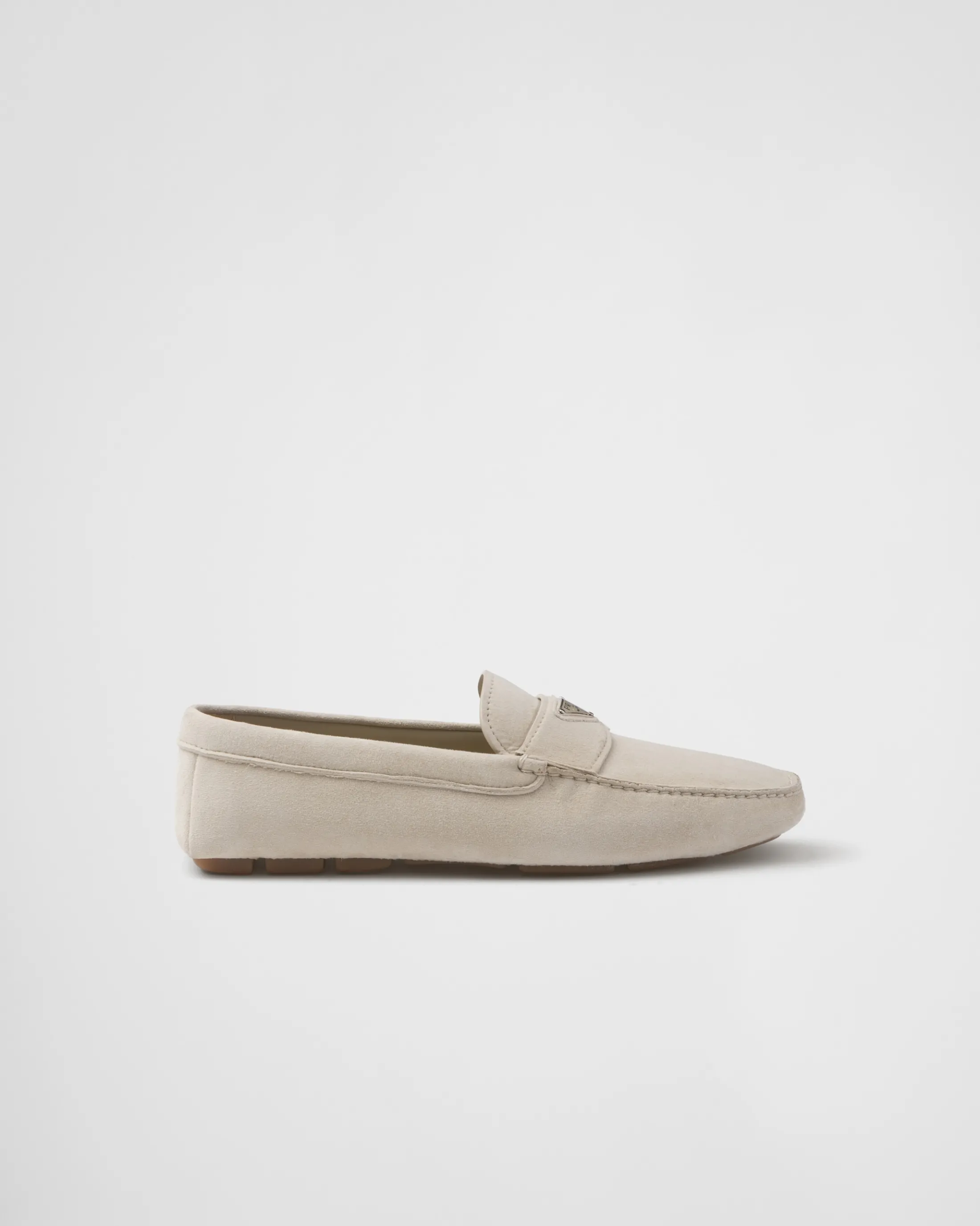 Prada Suede driving shoes Pumicestone Cheap