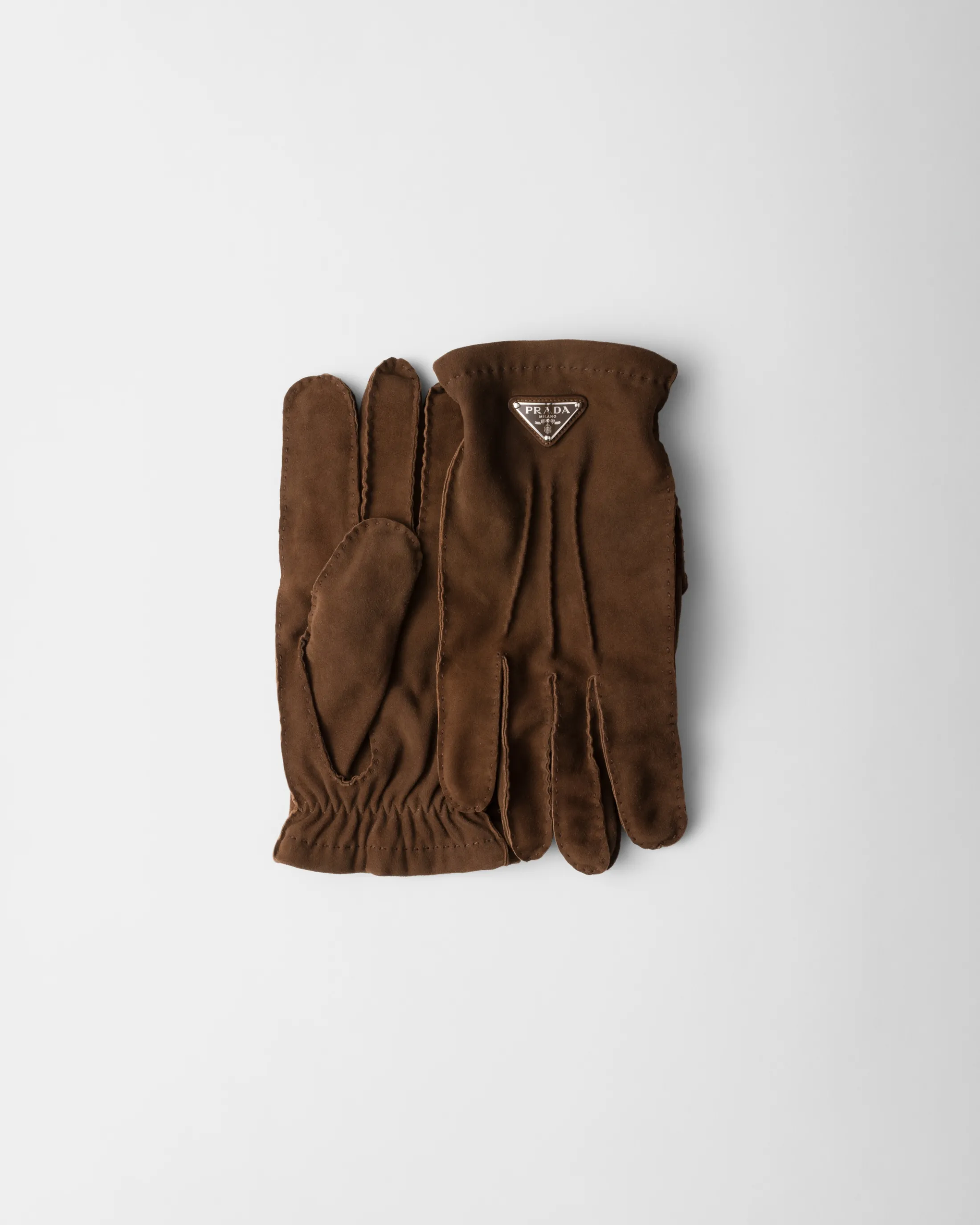 Prada Suede gloves Cocoabrown Outlet