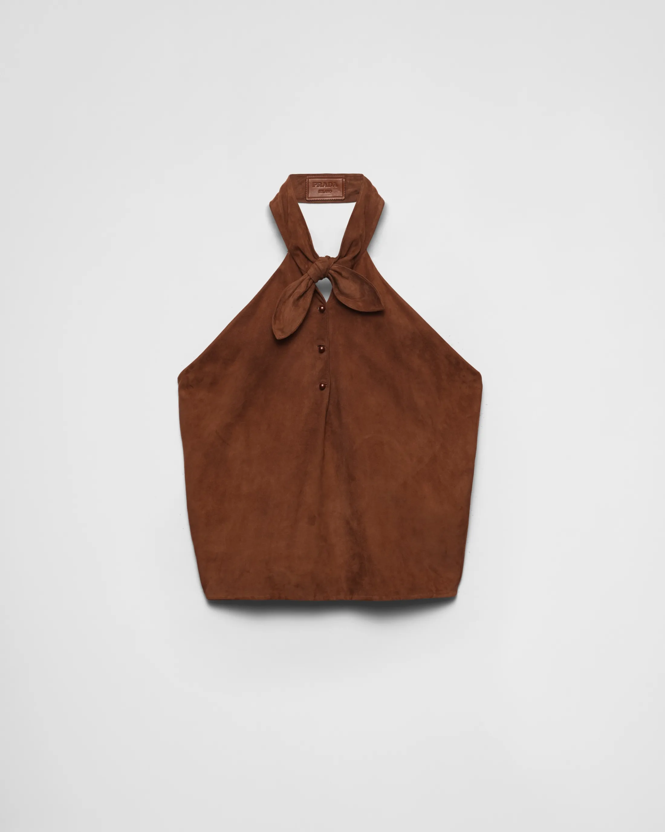 Prada Suede halter top Palisander Store