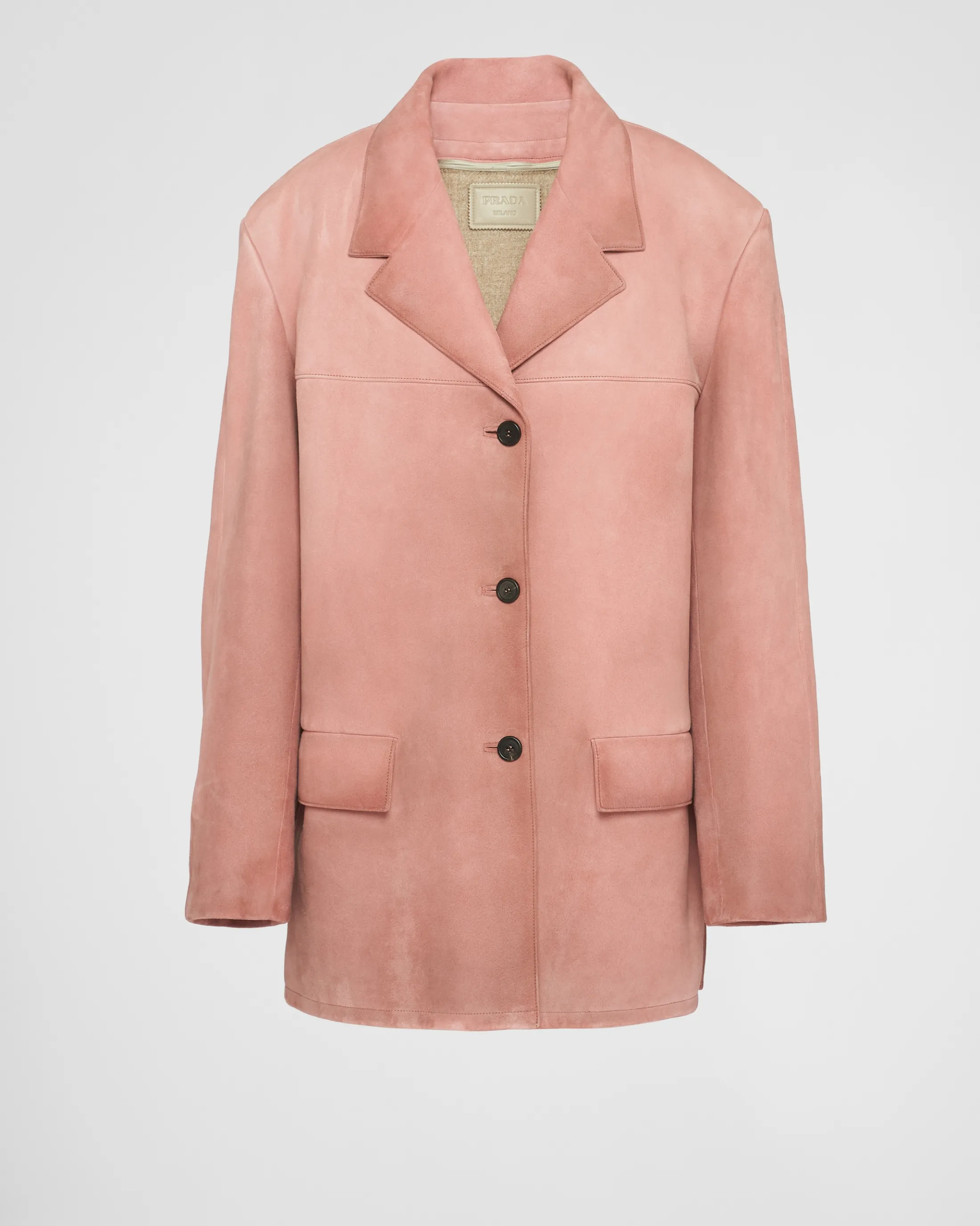 Prada Suede jacket Petalpink Shop