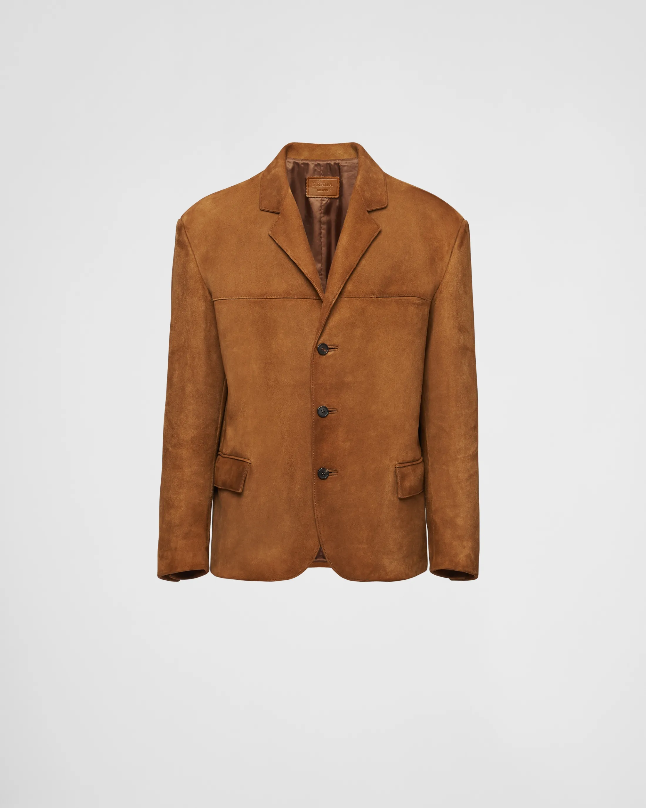 Prada Suede jacket Tobacco Sale