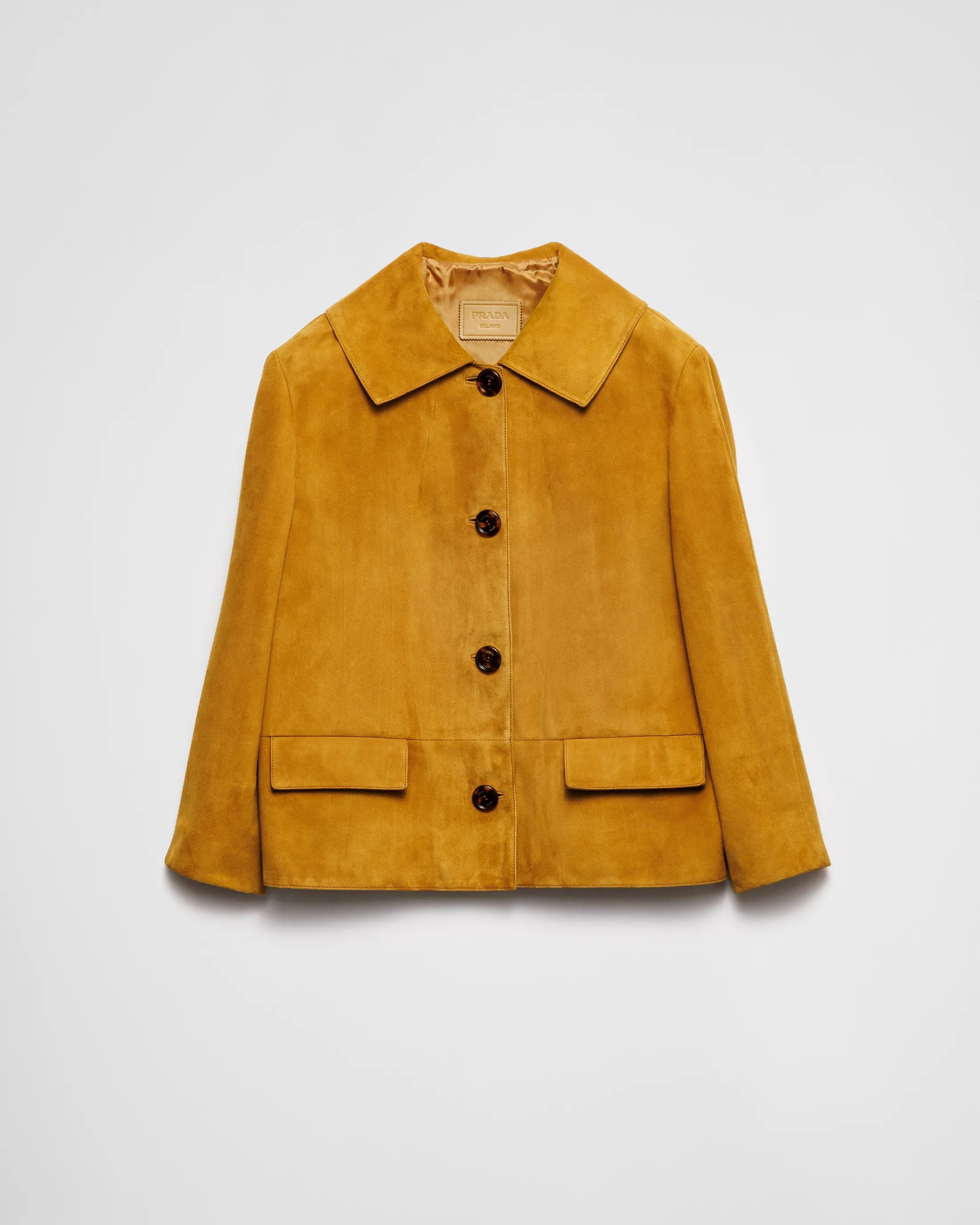 Prada Suede jacket Mustard Clearance