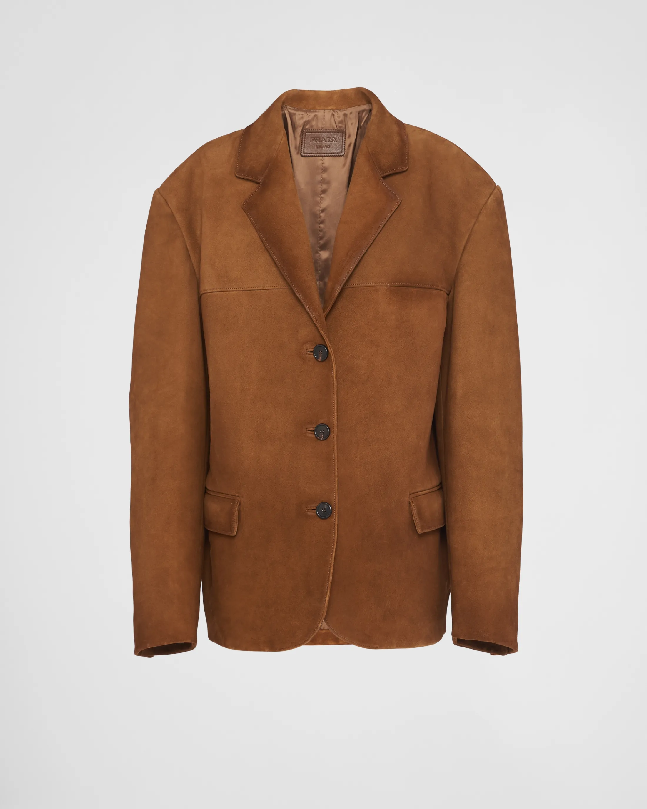 Prada Suede jacket Tobacco New