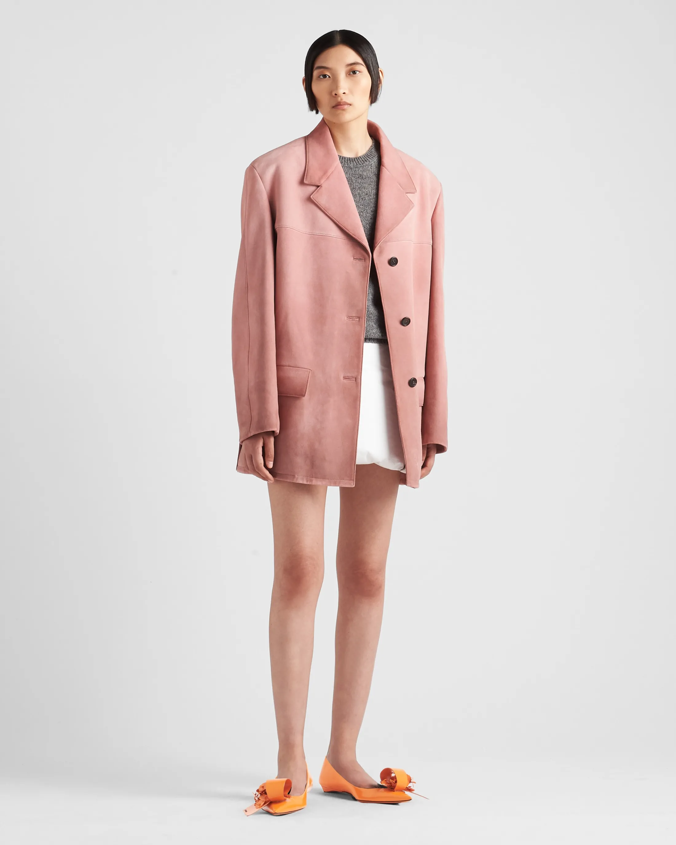 Prada Suede jacket Petalpink Shop