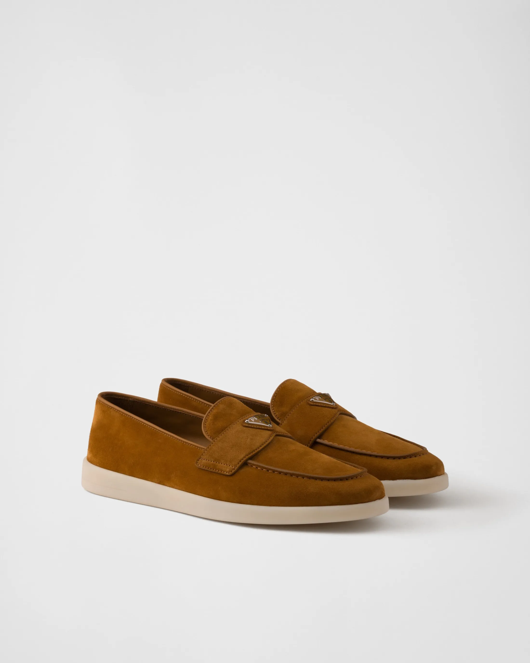 Prada Suede loafers Cognac Cheap