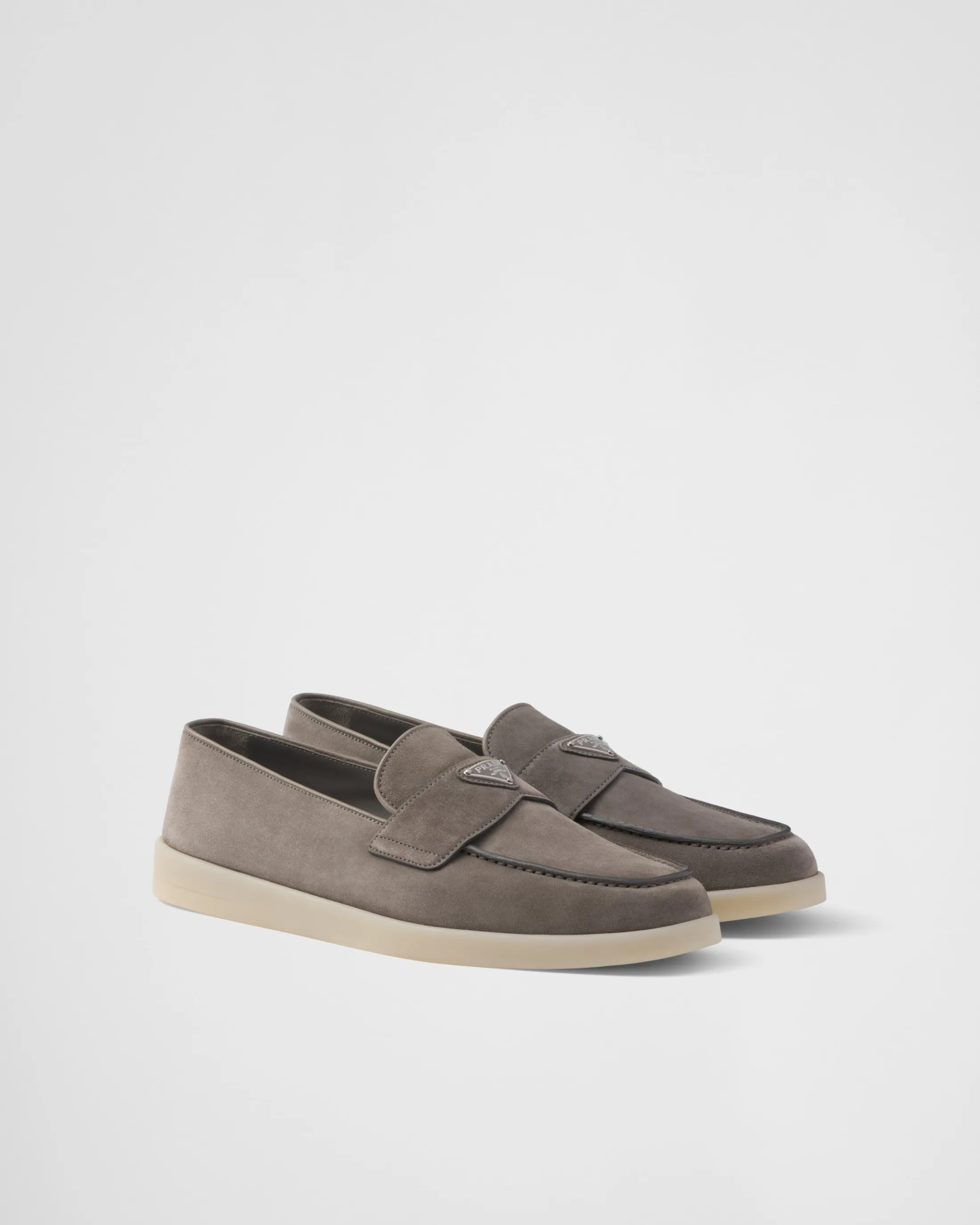 Prada Suede loafers Gravelgray Best