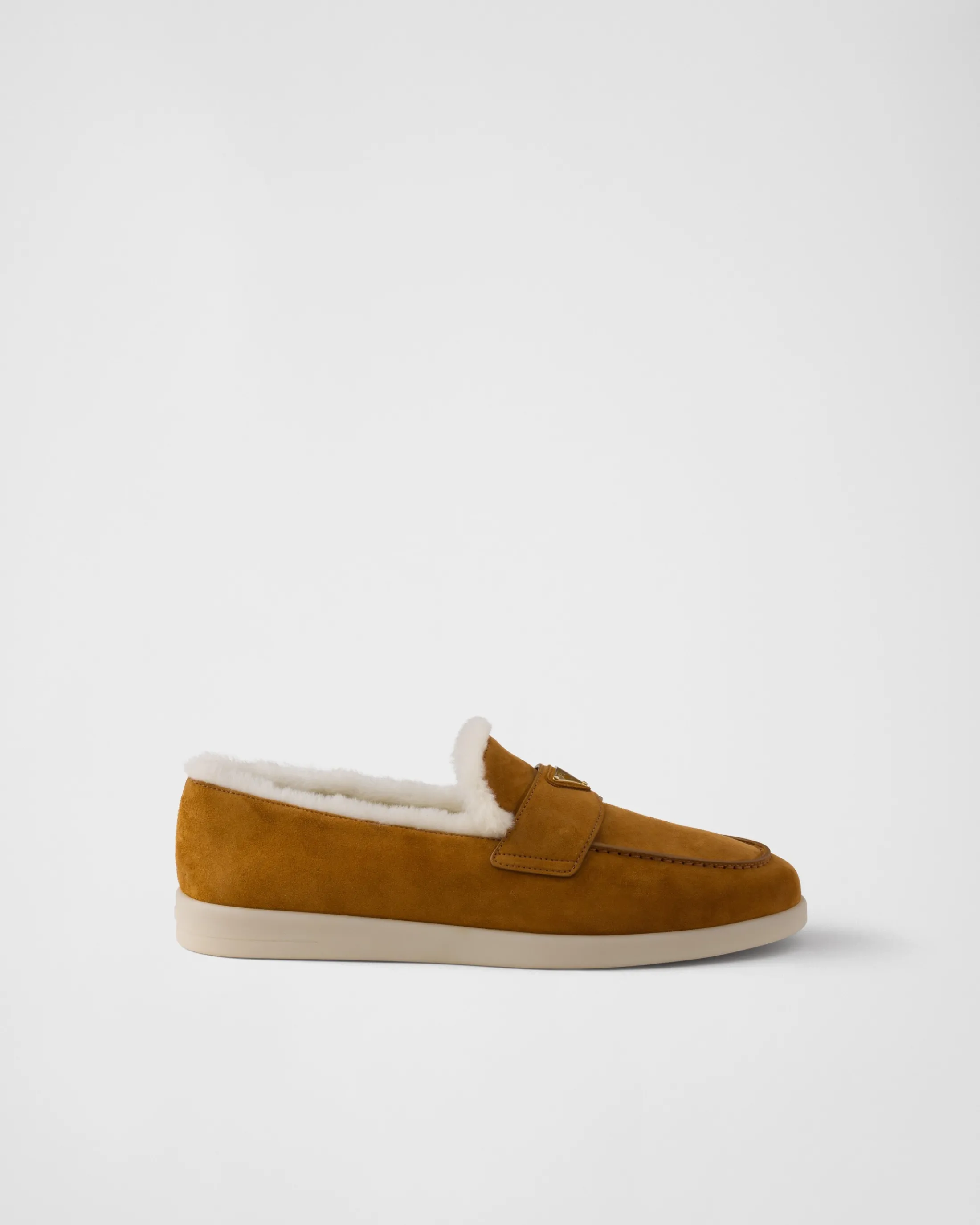 Prada Suede loafers Cognac New