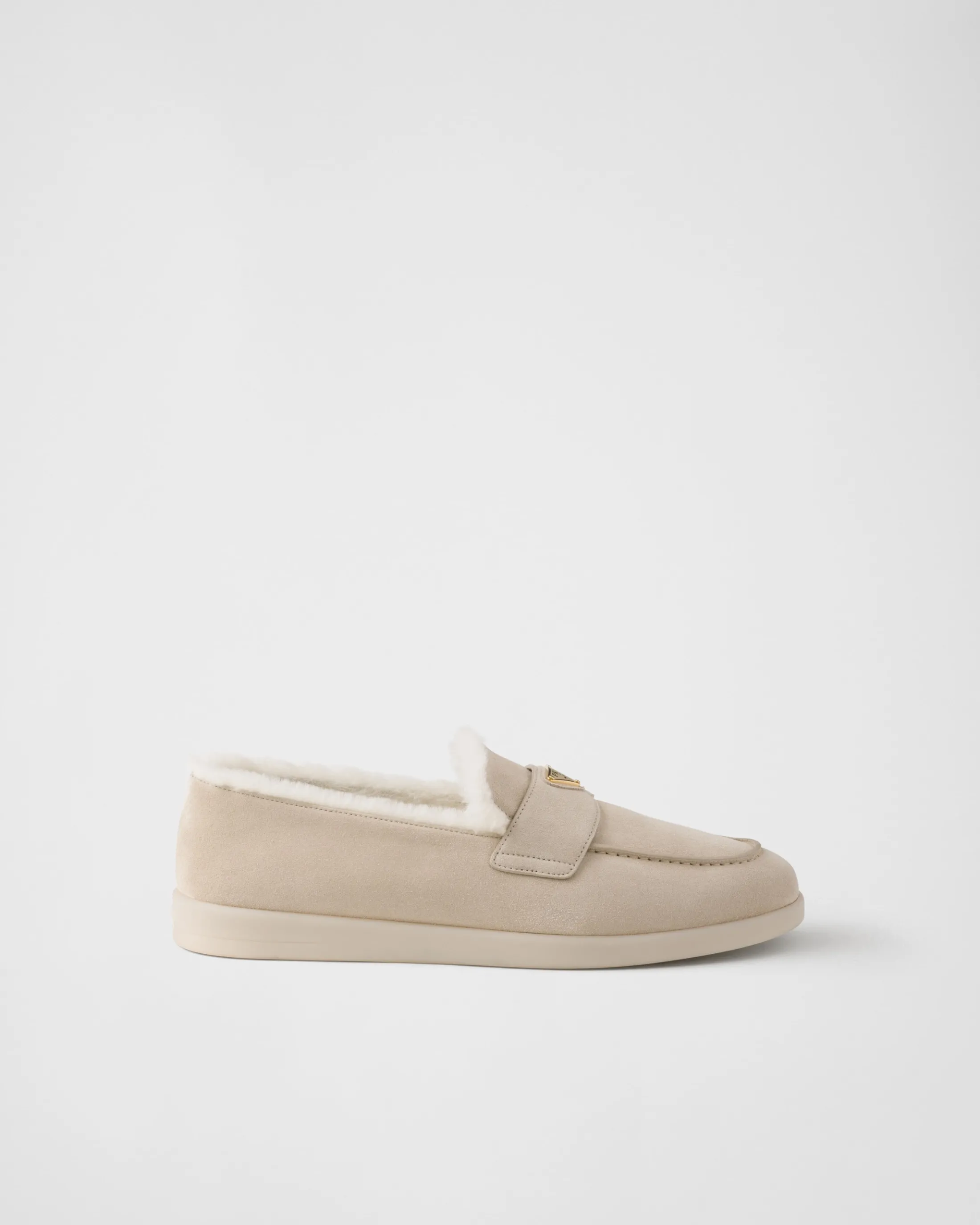 Prada Suede loafers Desertbeige Shop