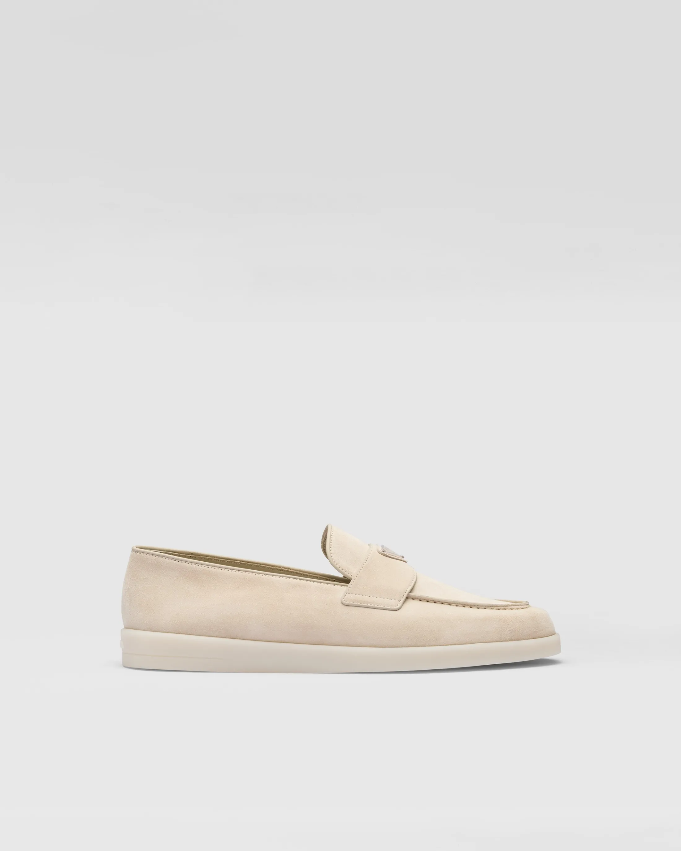 Prada Suede loafers Desertbeige Cheap