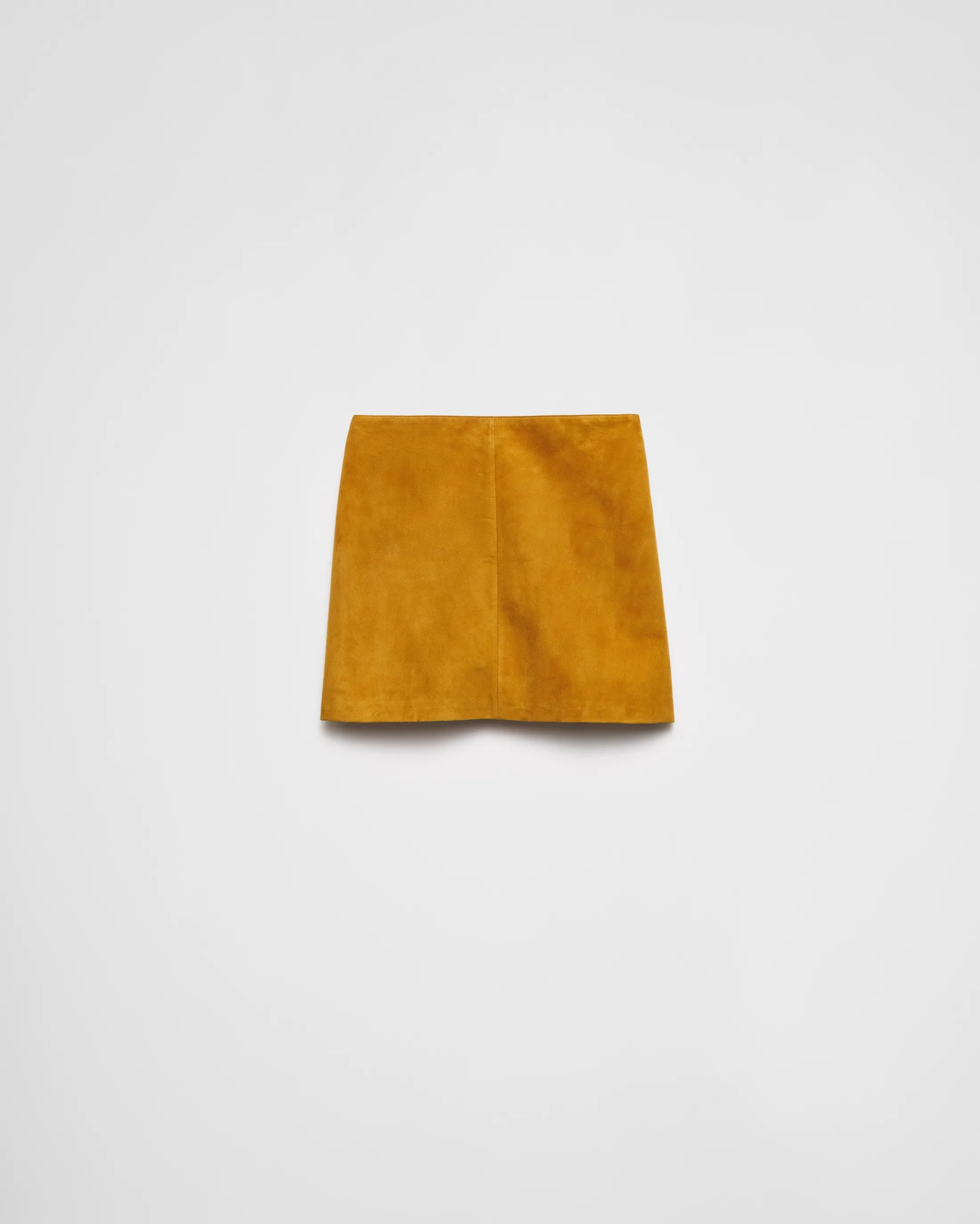 Prada Suede miniskirt Mustard Clearance