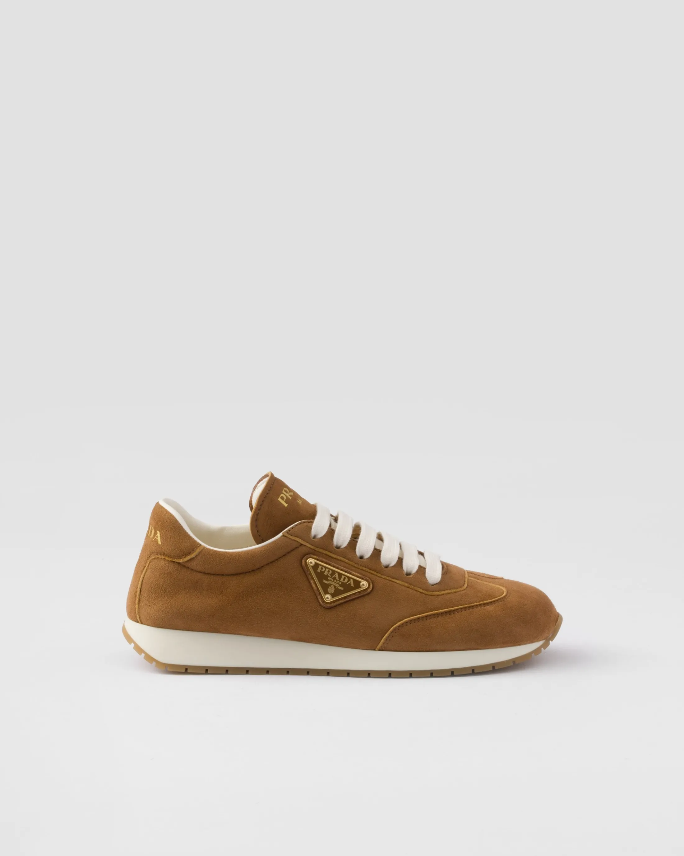 Prada Suede running sneakers Caramel Clearance