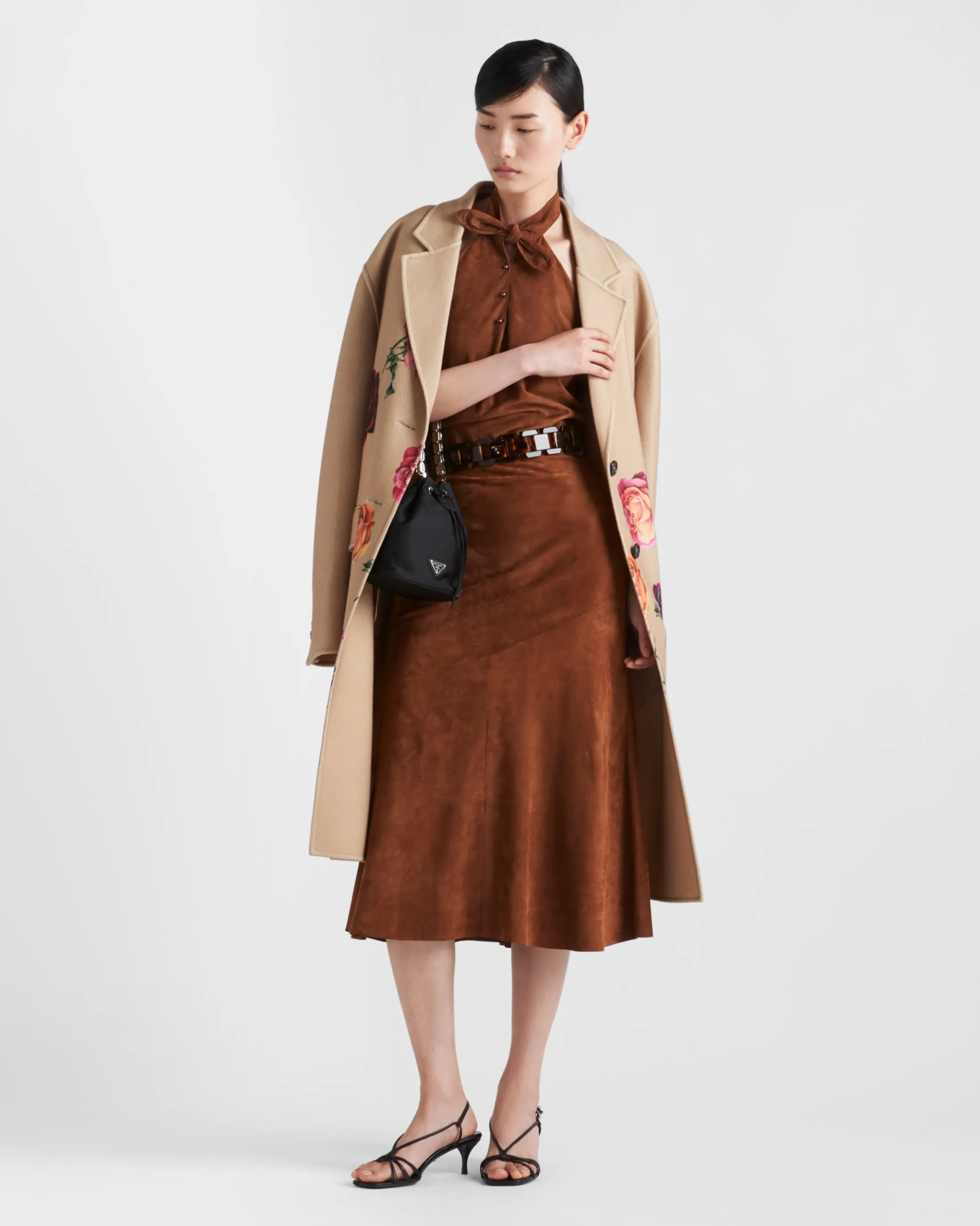 Prada Suede skirt Palisander Clearance