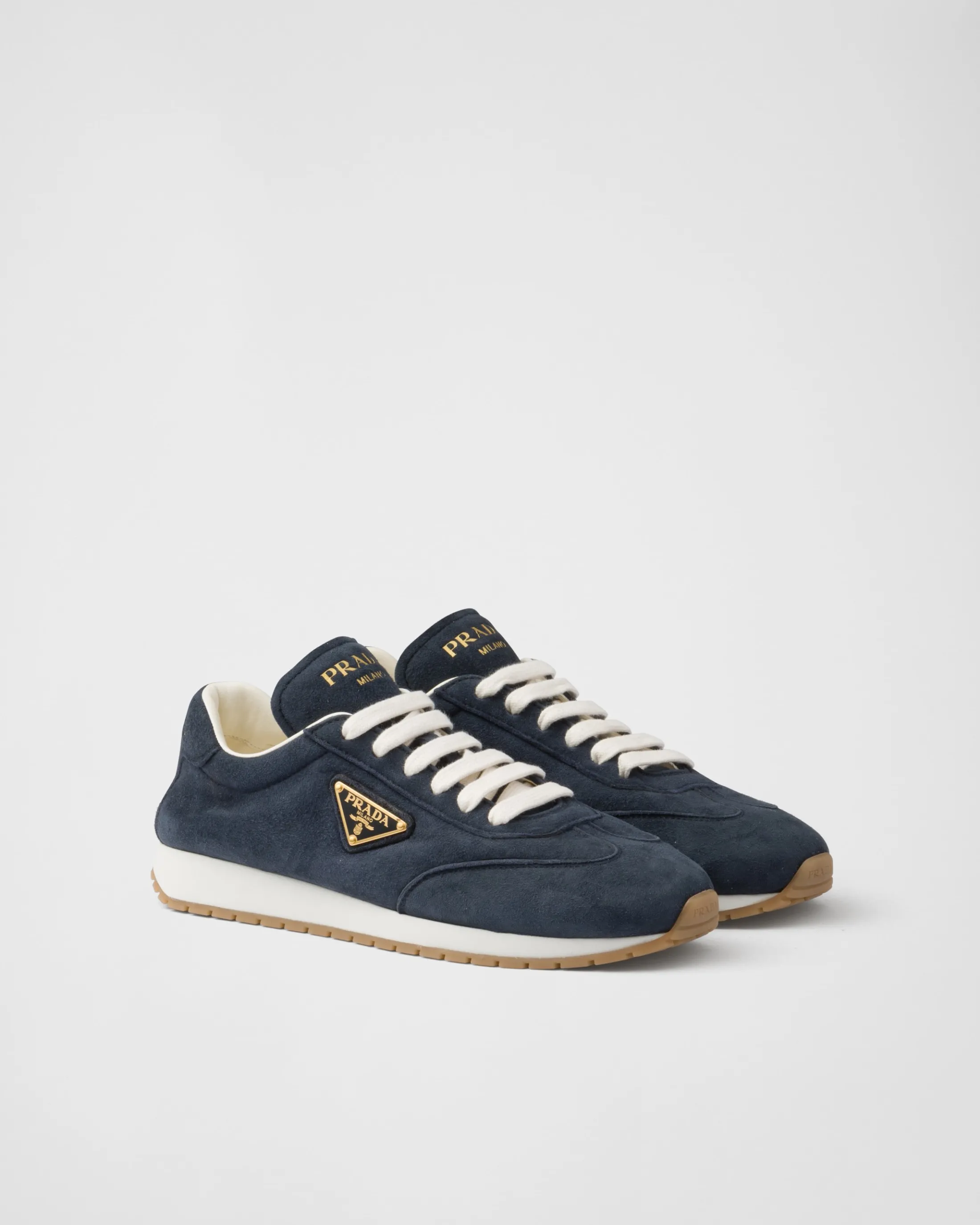 Prada Suede sneakers Navy Outlet