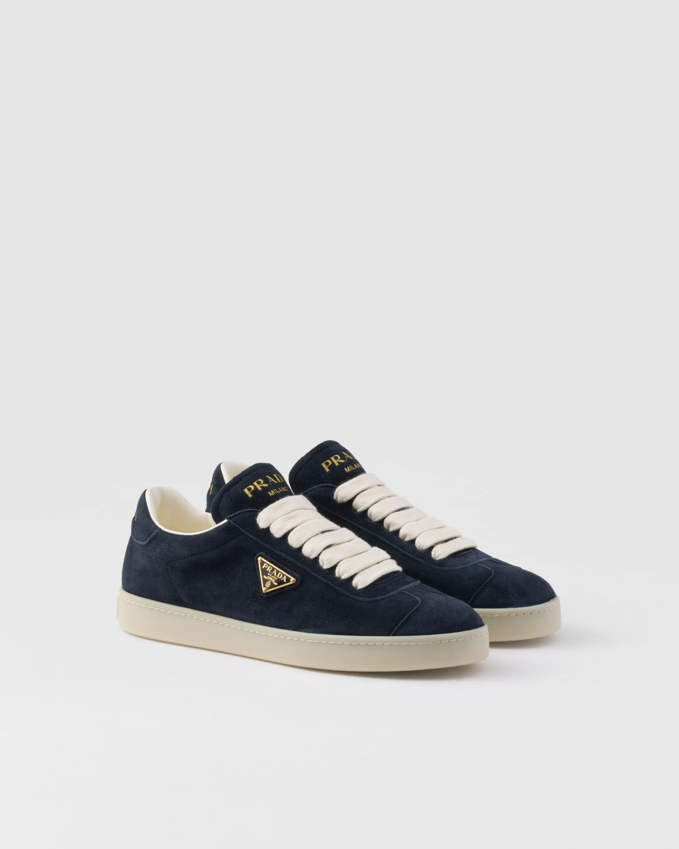 Prada Suede sneakers Navy Best Sale