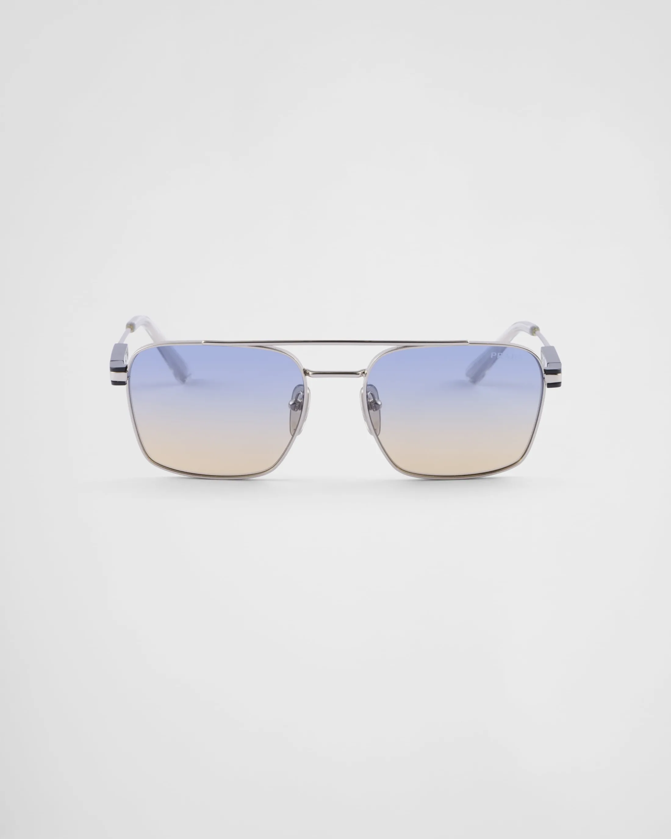 Prada Sunglasses with iconic metal plaque Irisshadedsunlenses Cheap