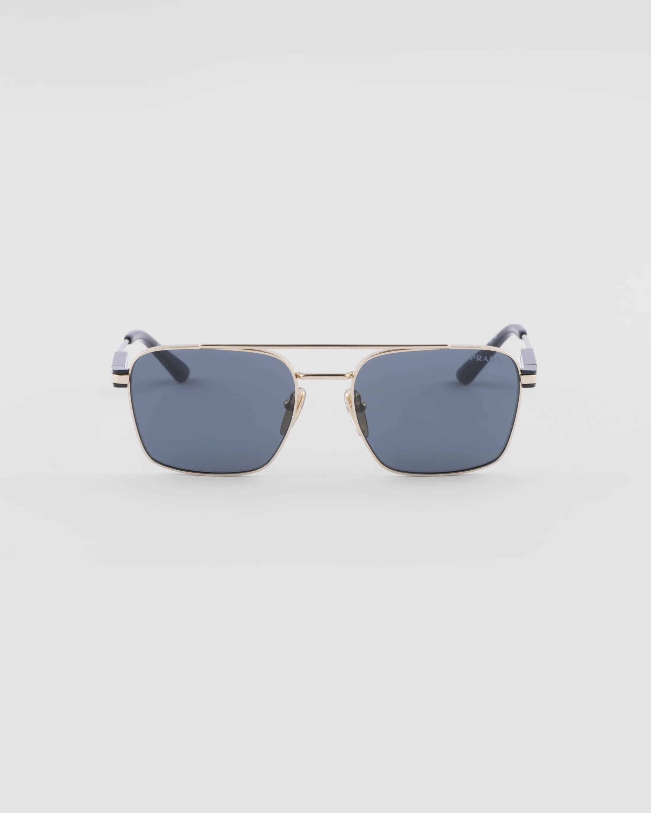 Prada Sunglasses with iconic metal plaque Graphitelenses Fashion