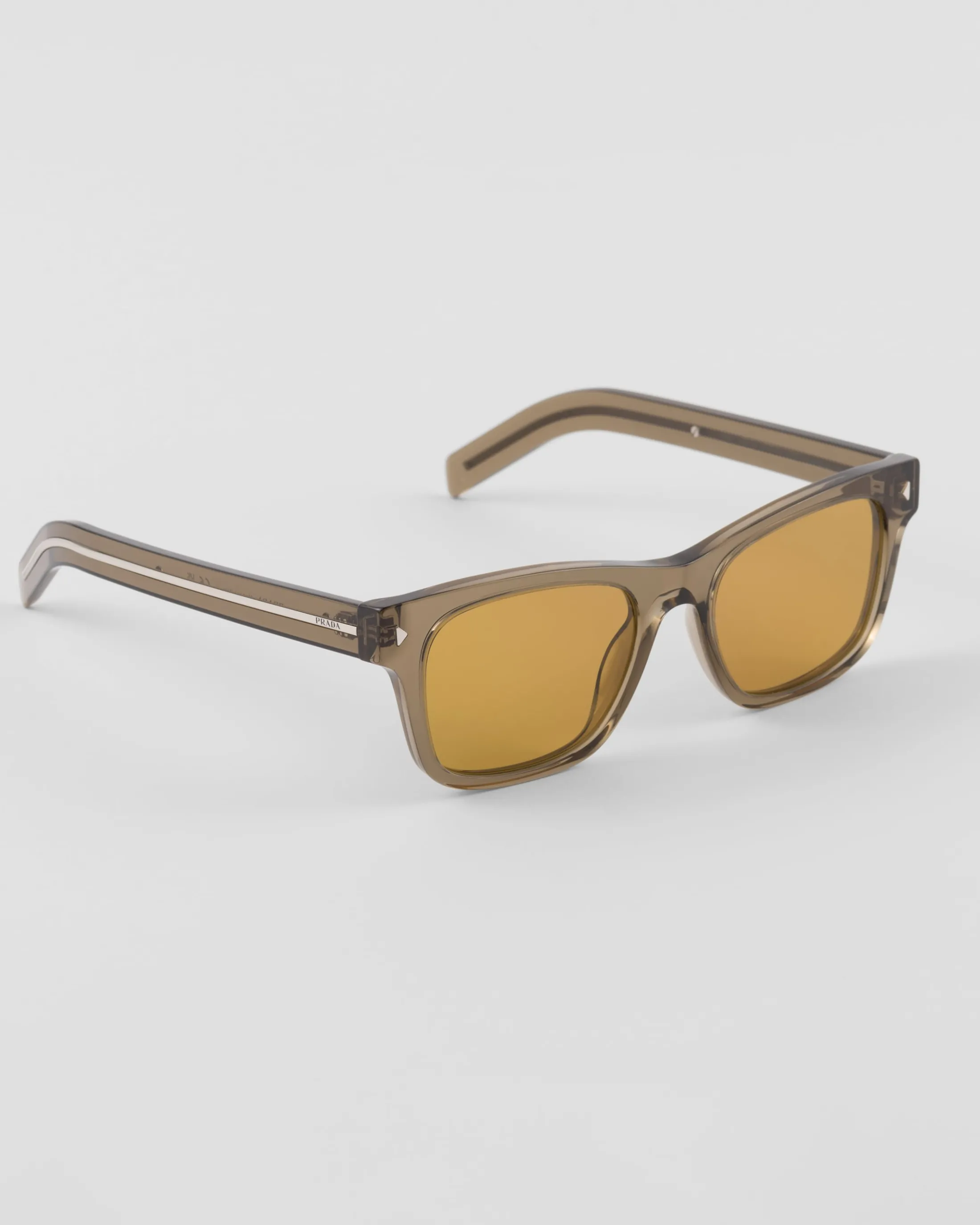 Prada Sunglasses with iconic metal plaque Honeylenses Sale