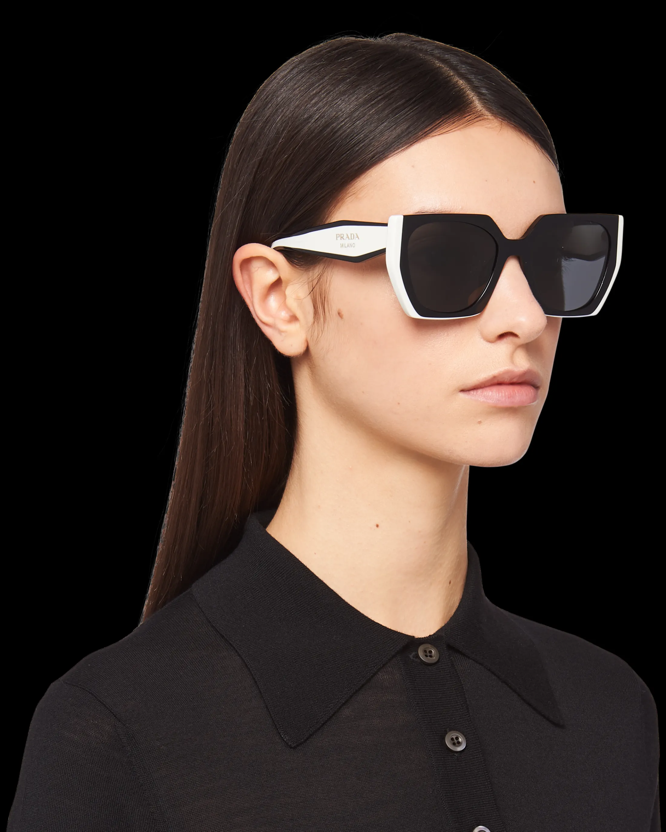 Prada Sunglasses with logo Slategraylenses Store