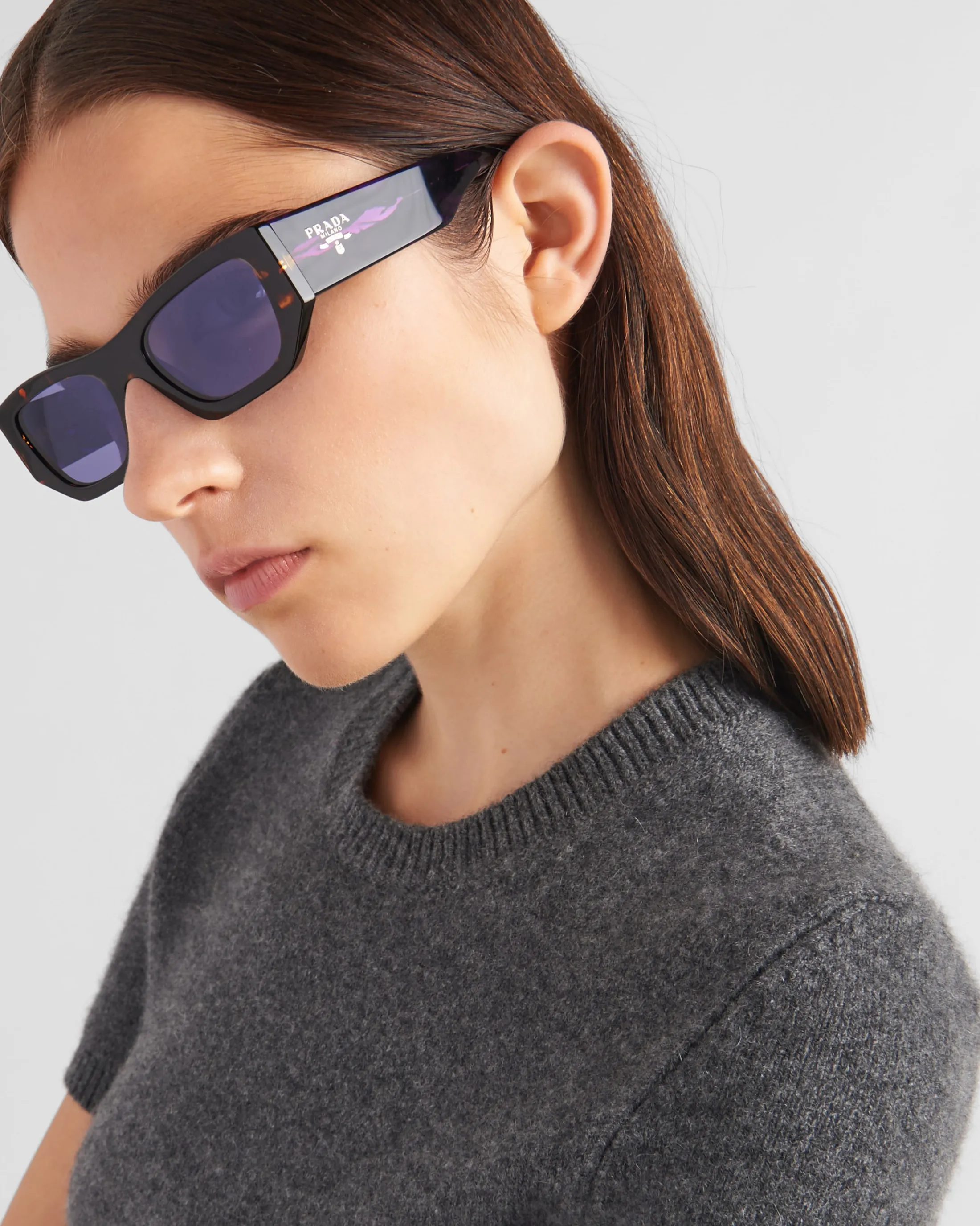 Prada Sunglasses with logo Irislenses Fashion