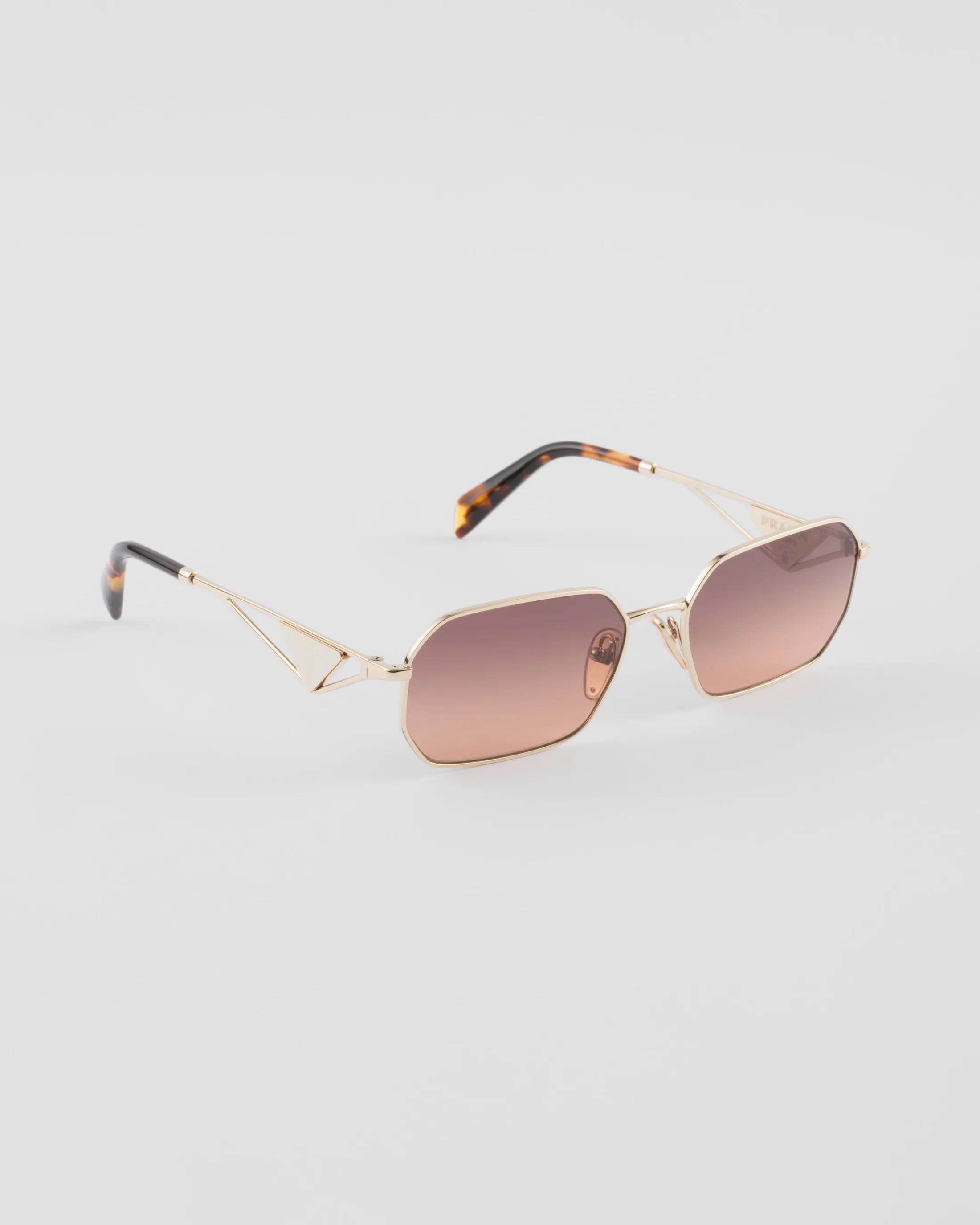 Prada Sunglasses with triangle logo Gradientcaramellenses Outlet