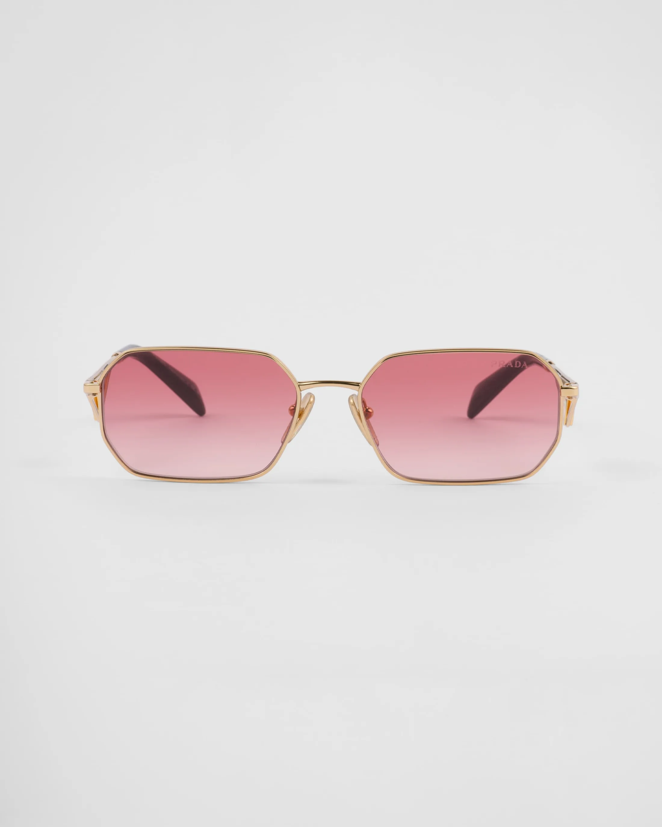 Prada Sunglasses with triangle logo Gradientetruscanredlenses Outlet