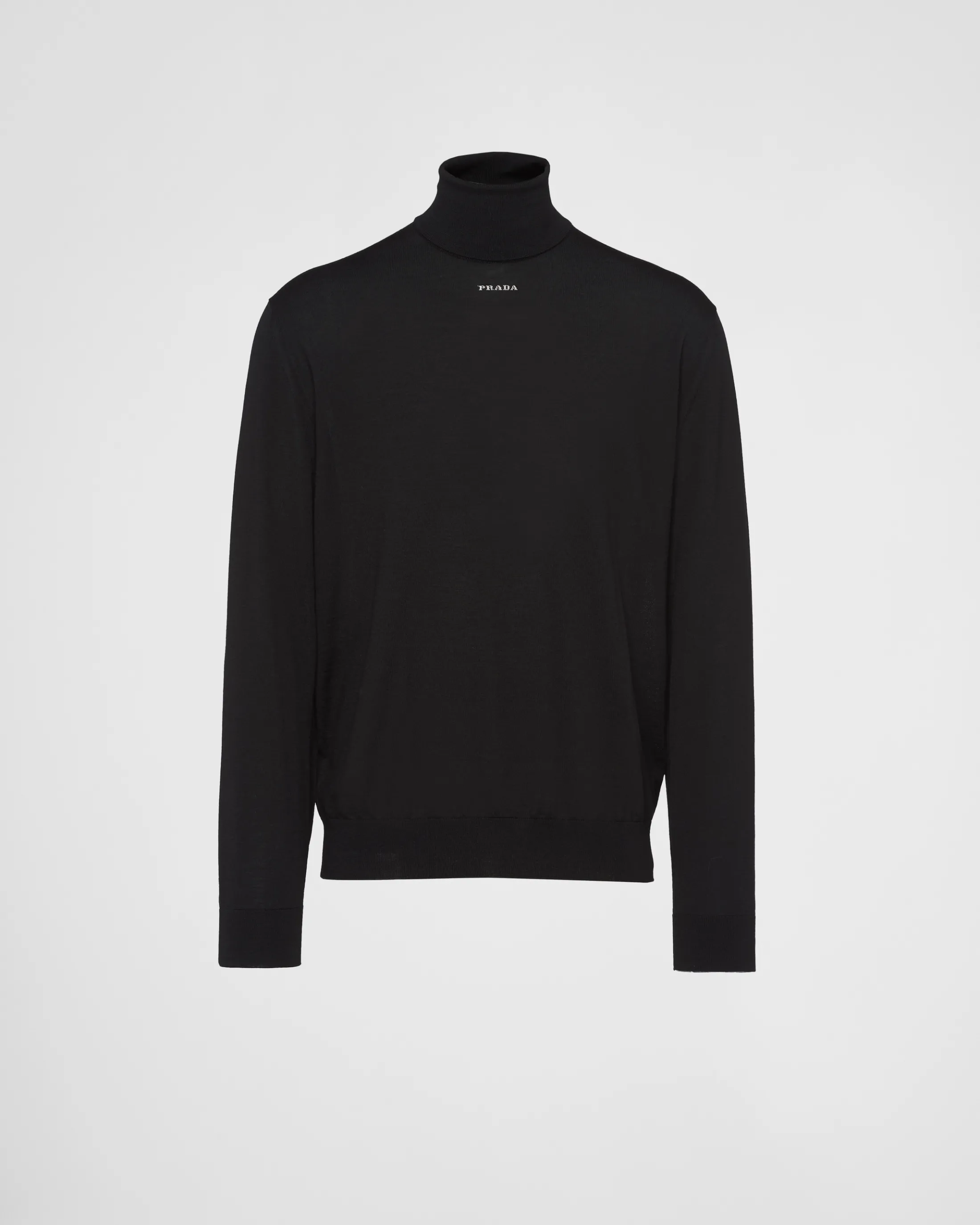 Prada Superfine turtleneck sweater Black Hot