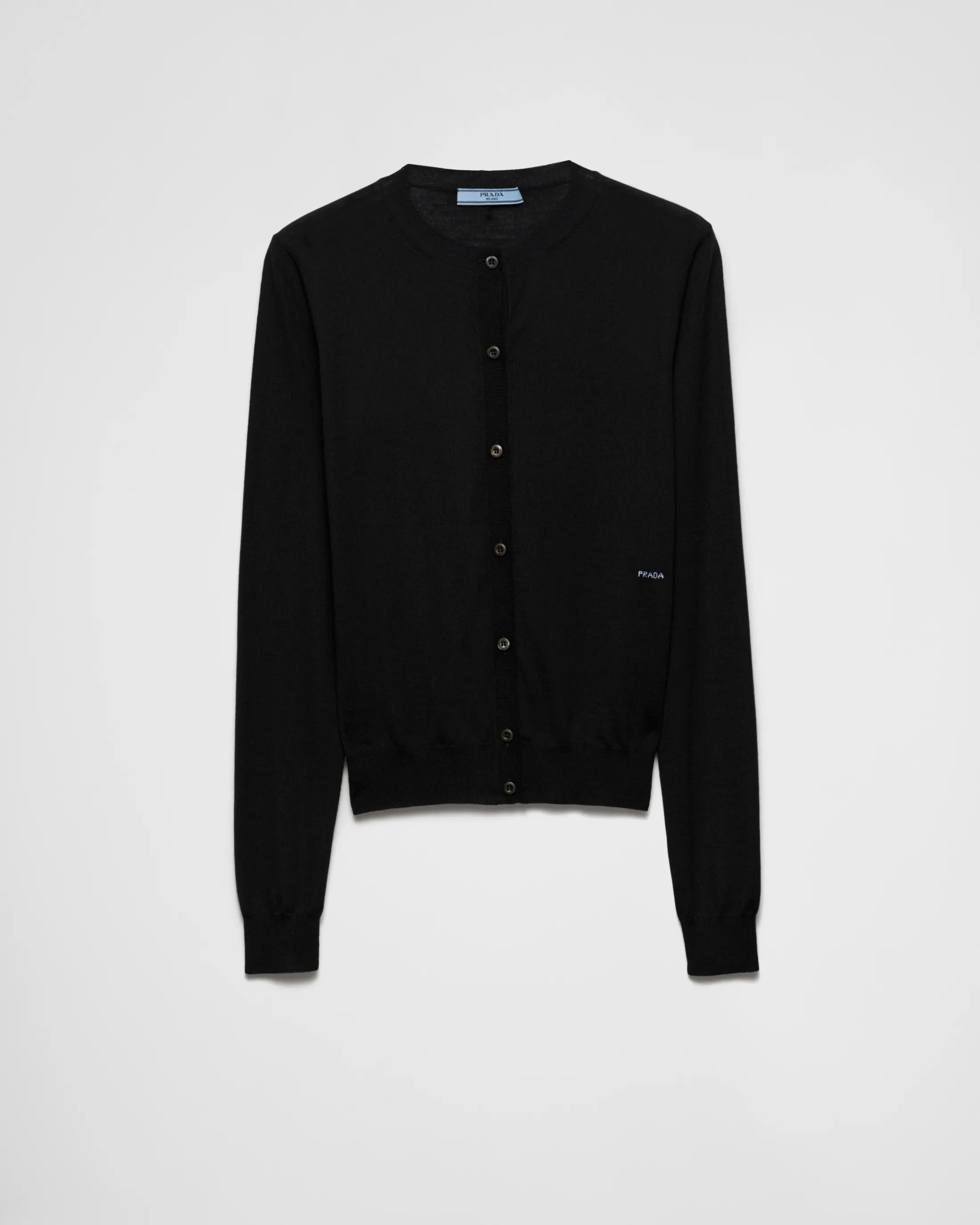 Prada Superfine wool cardigan Black Online