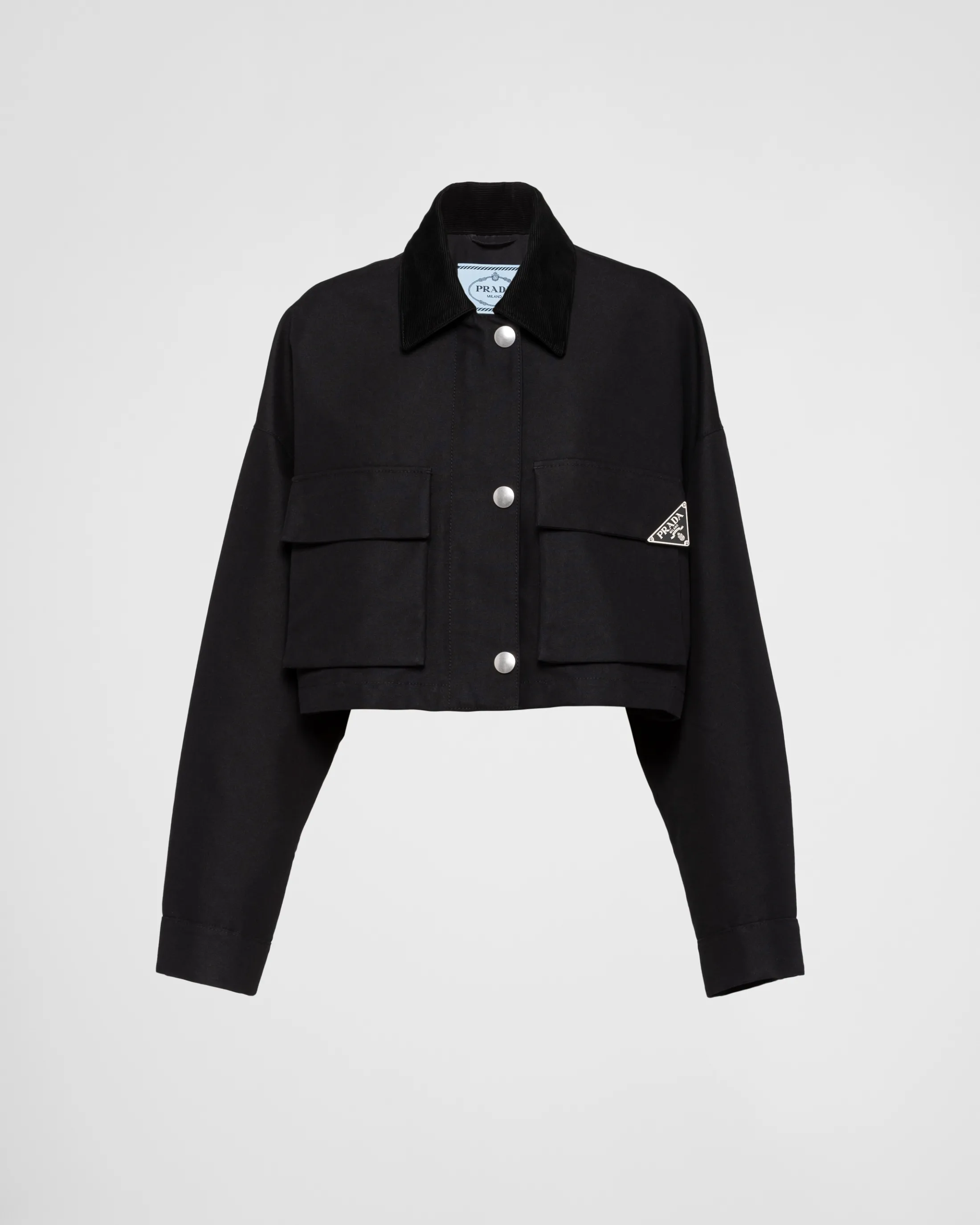 Prada Technical canvas blouson jacket Black Store