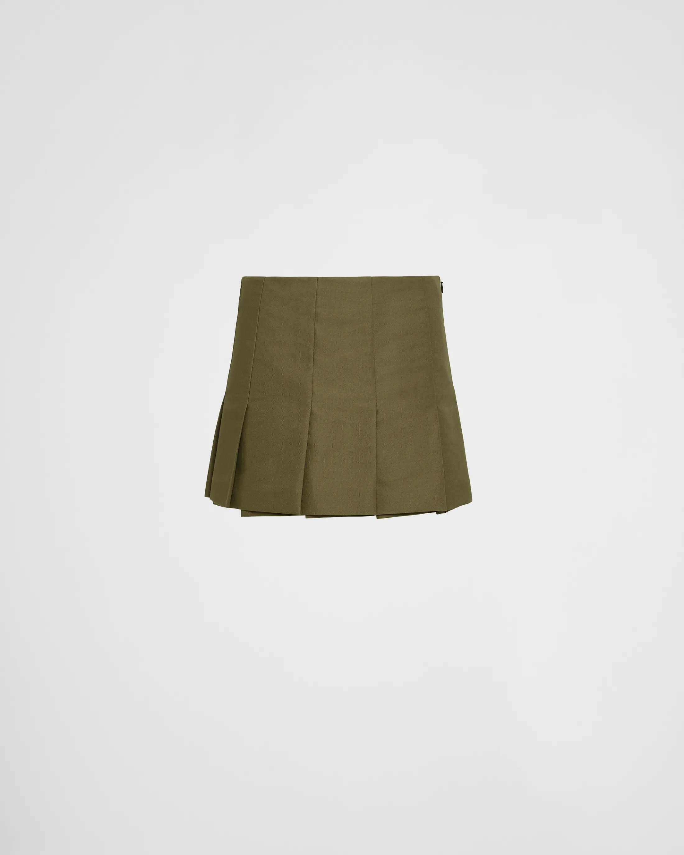 Prada Technical canvas miniskirt Militarygreen Best Sale