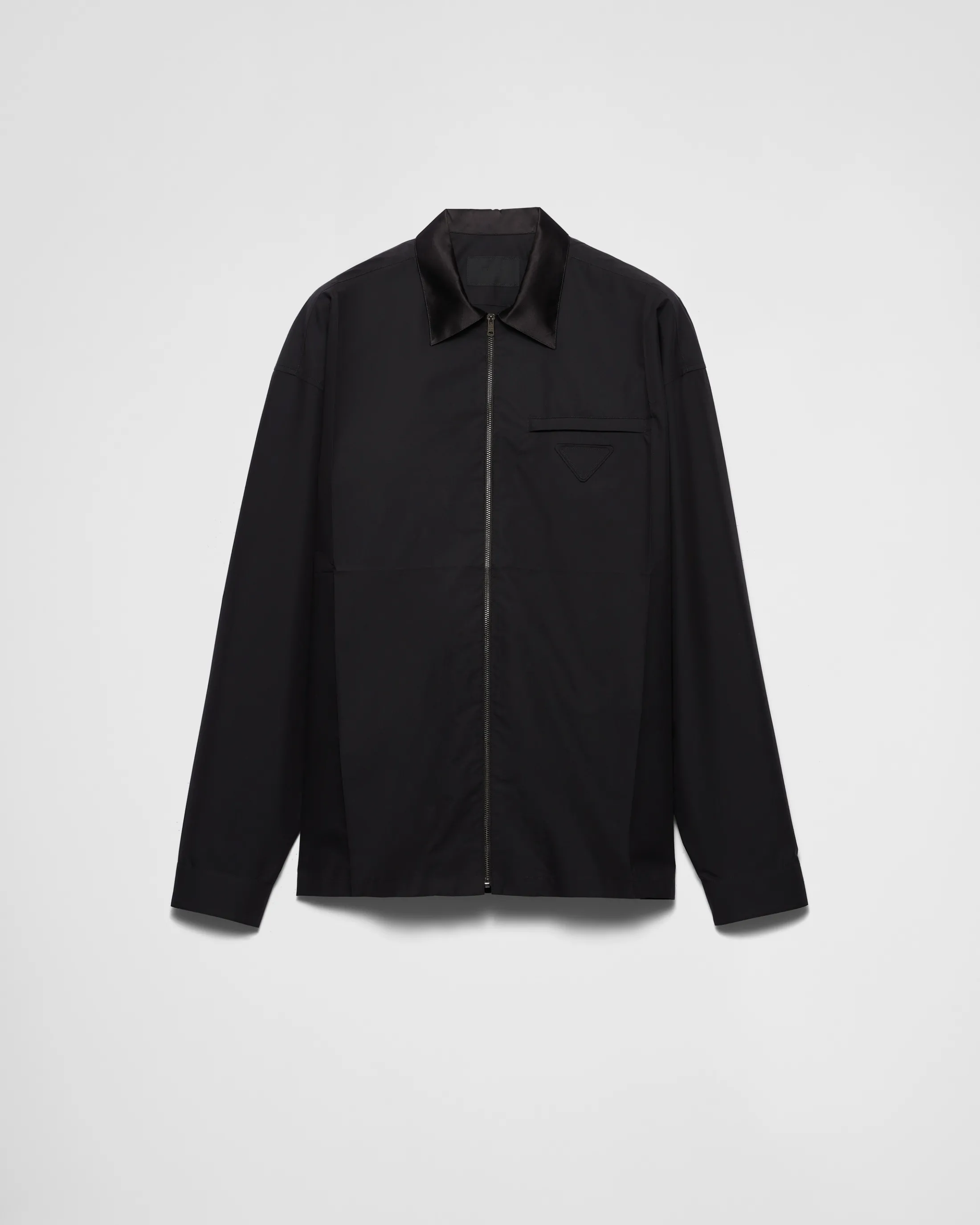 Prada Technical cotton shirt Black Clearance