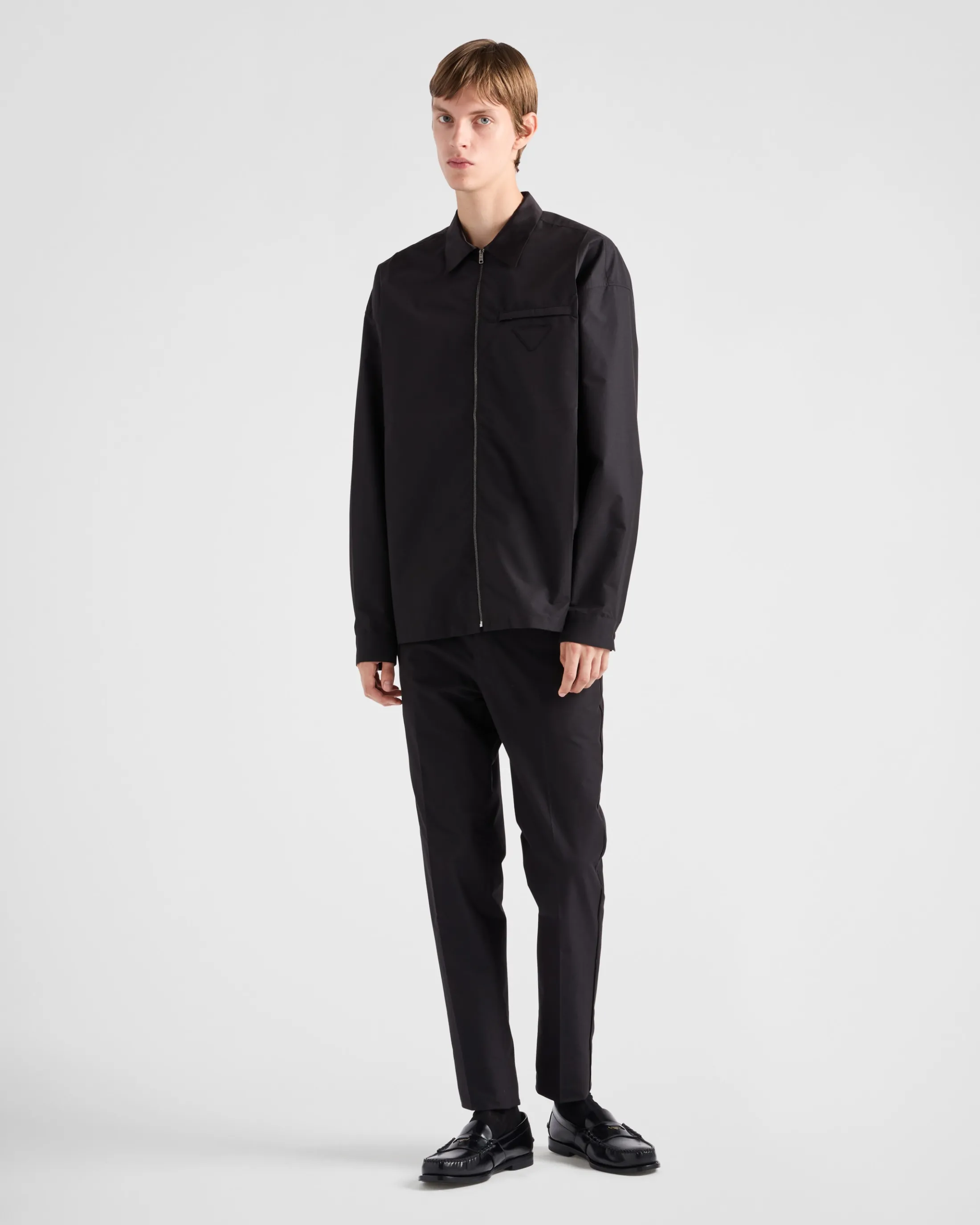 Prada Technical cotton trousers Black Online