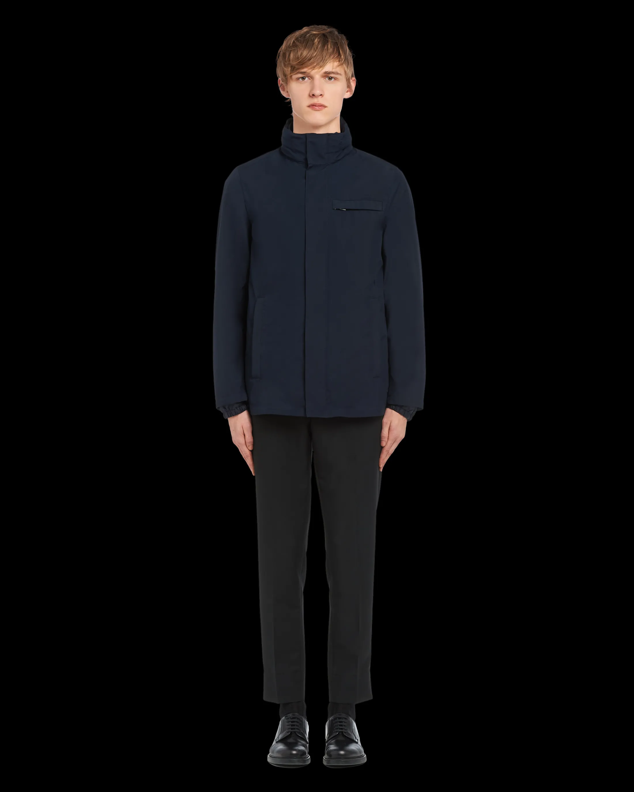 Prada Technical fabric blouson jacket Navy Cheap