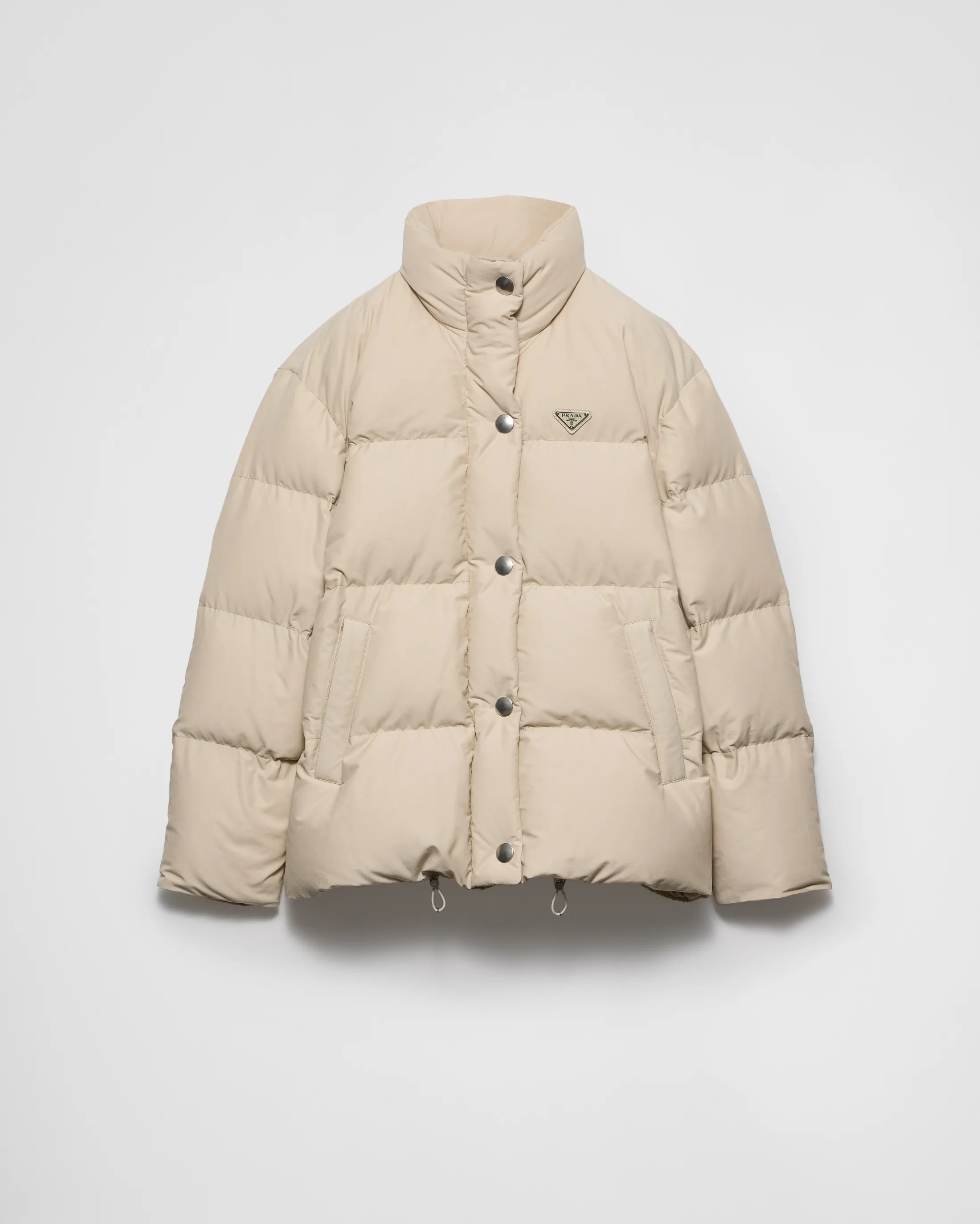 Prada Technical fabric down jacket Desertbeige Online