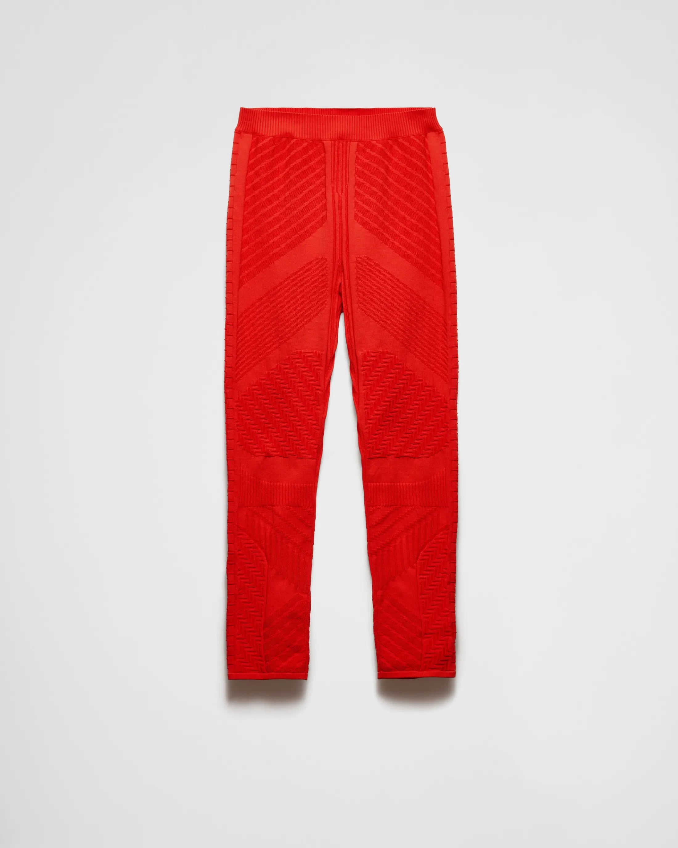 Prada Technical fabric pants Red New