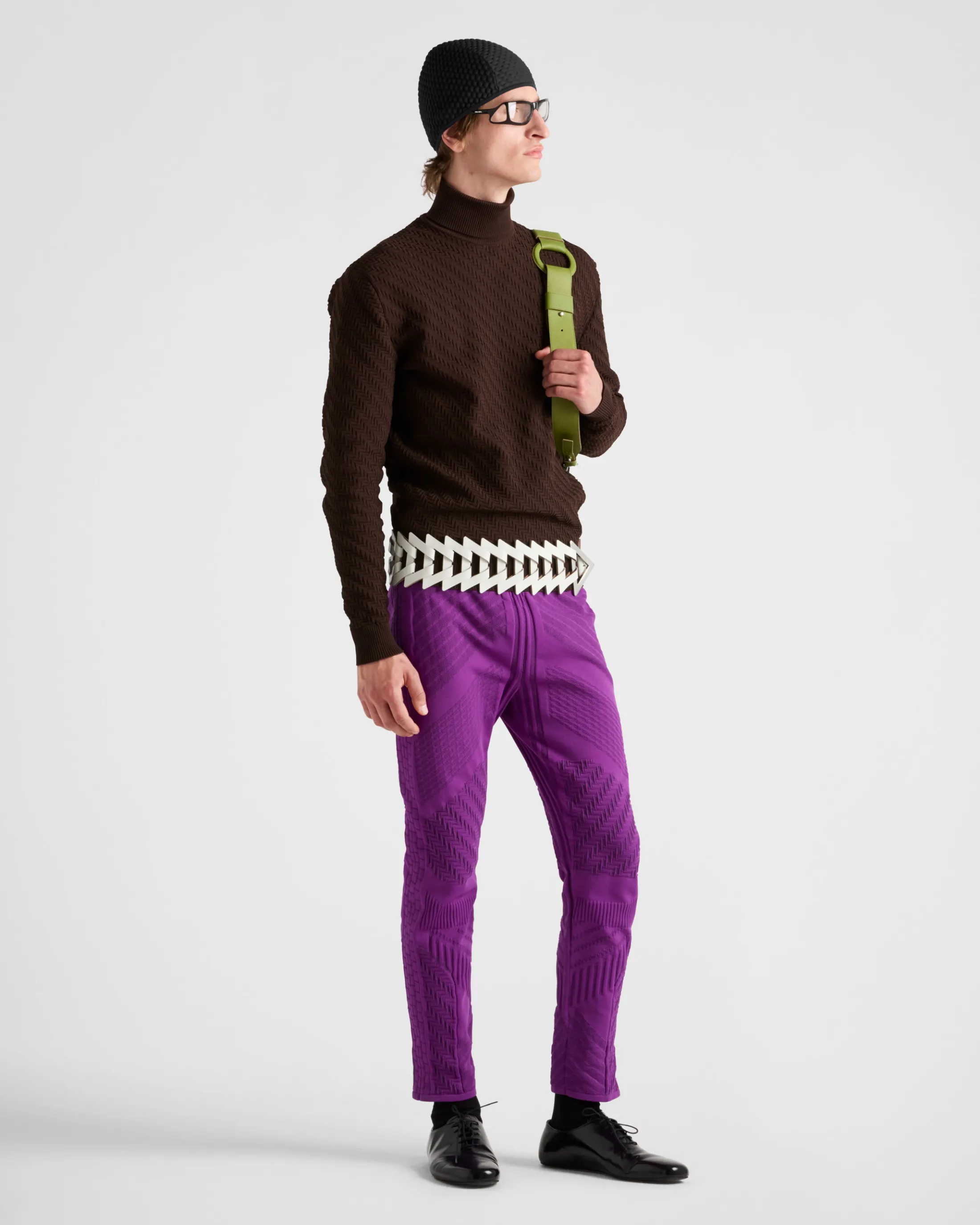 Prada Technical fabric pants Violet Sale