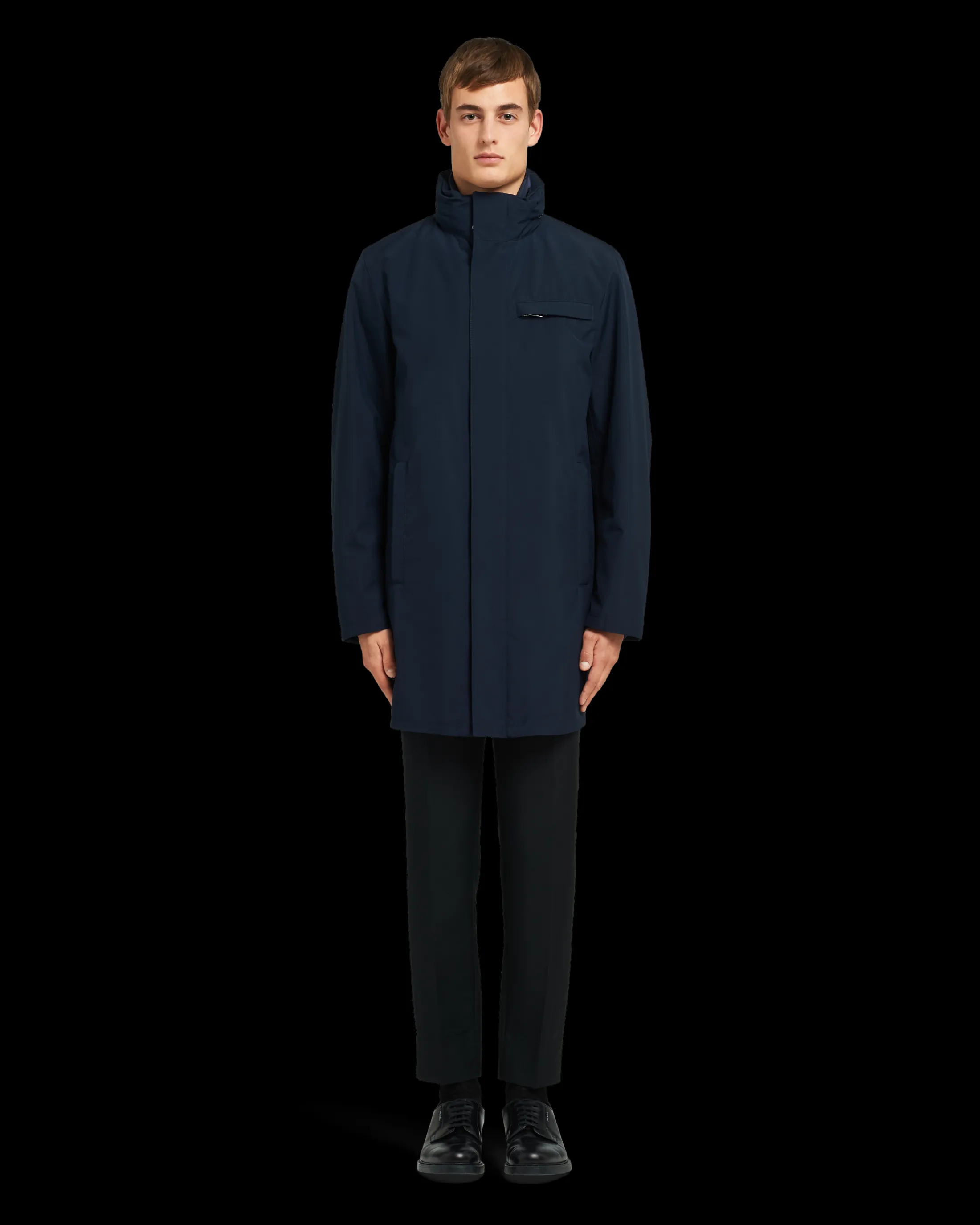 Prada Technical fabric raincoat Navy Shop