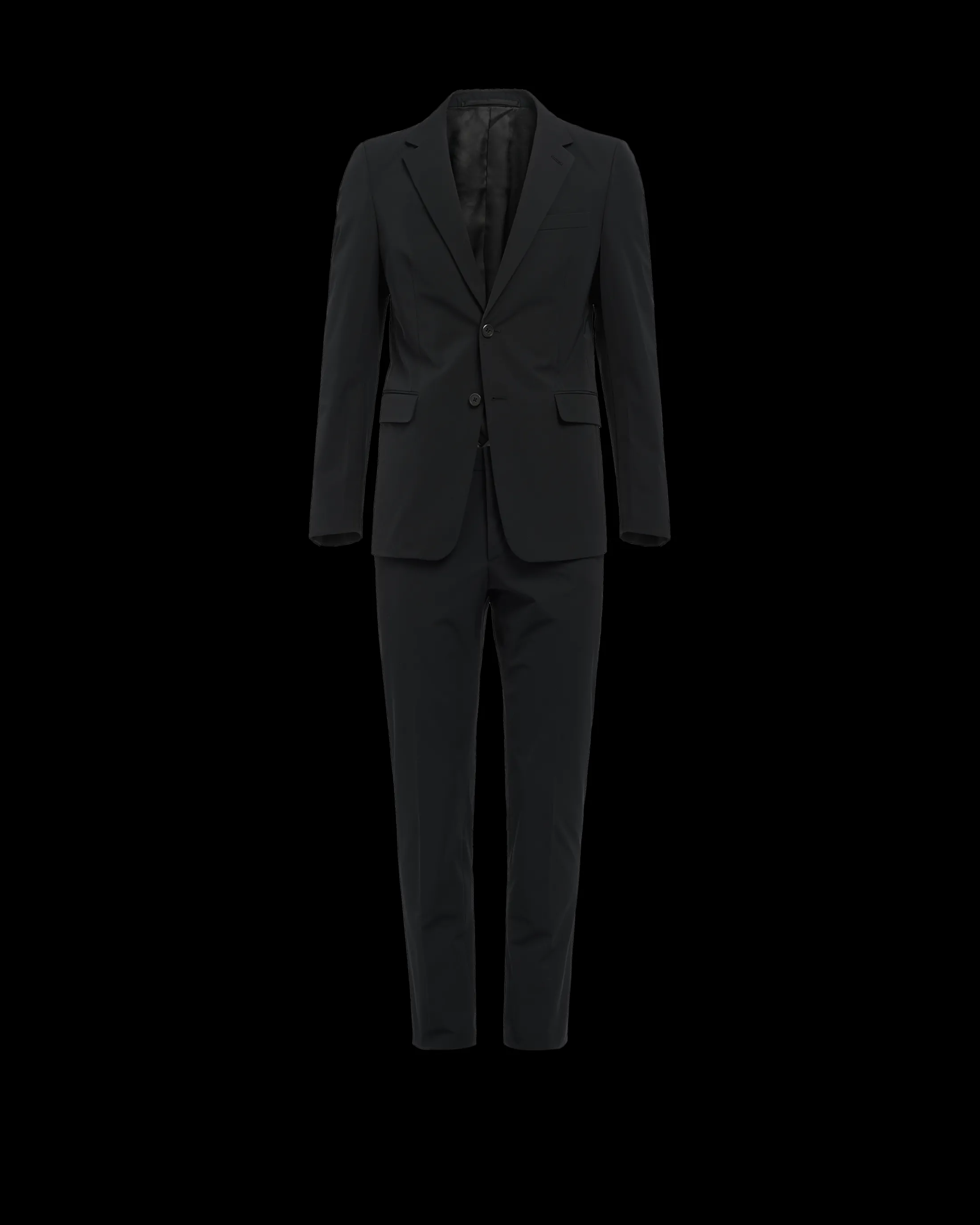 Prada Technical fabric single-breasted suit Black Online