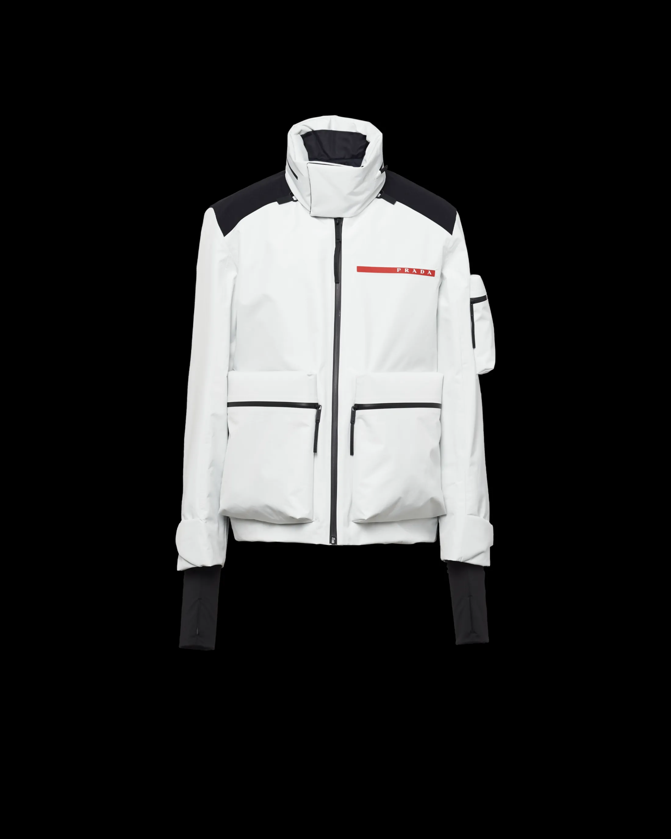 Prada Technical fabric ski windbreaker Chalkwhite Sale