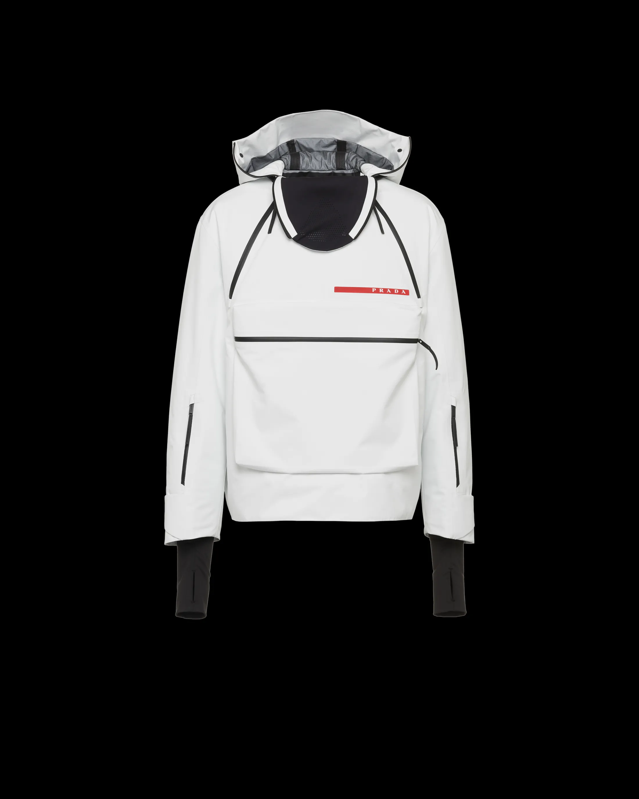 Prada Technical fabric snowboard jacket Chalkwhite Store