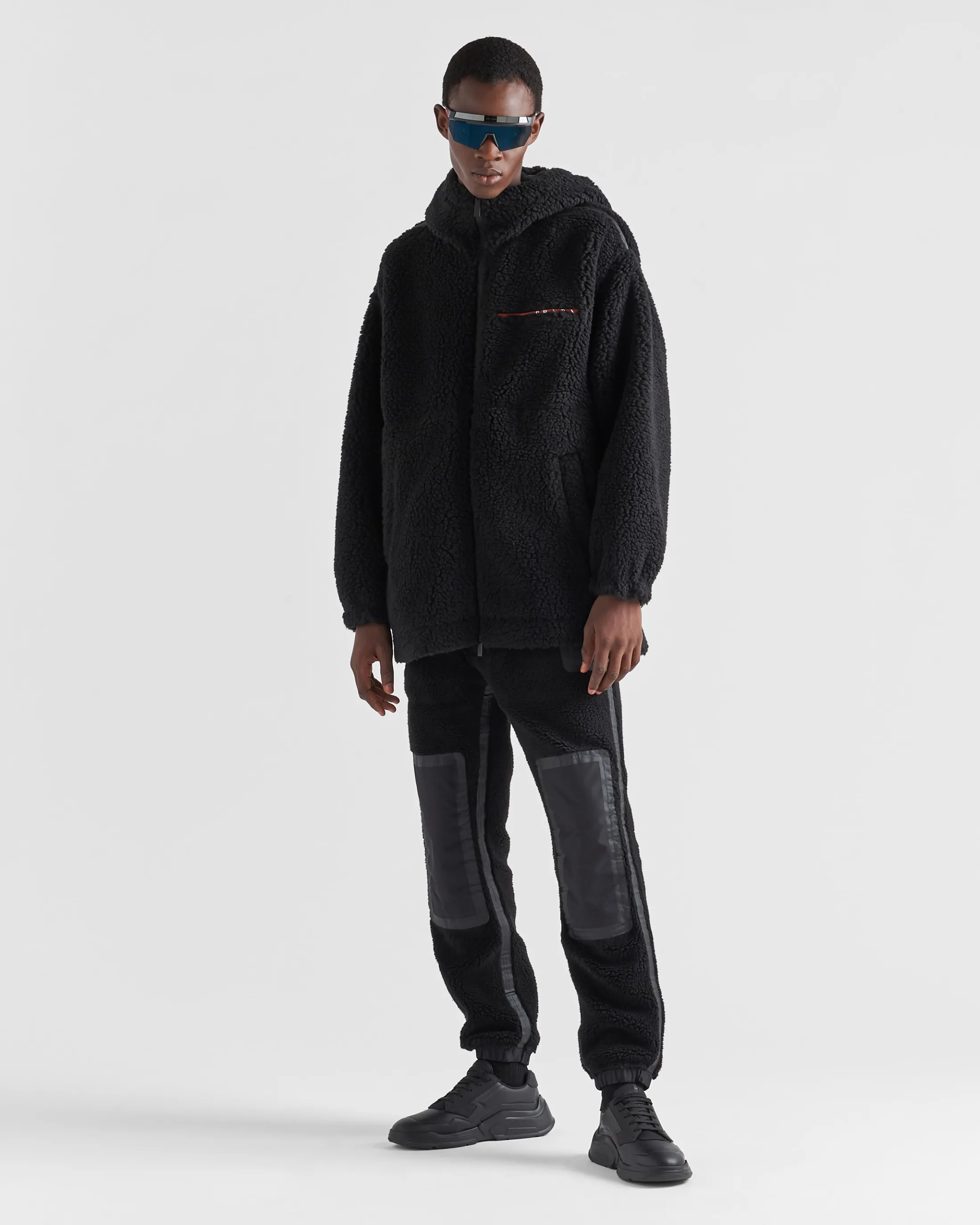 Prada Technical fleece ski pants Black Fashion